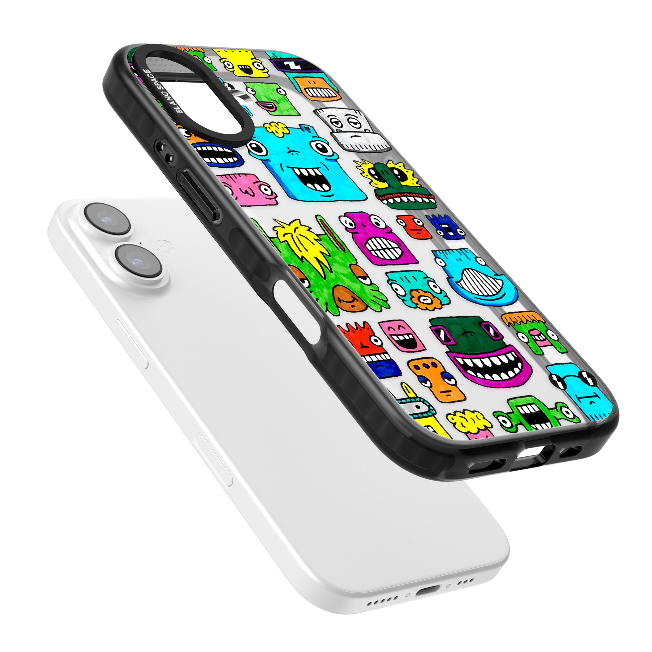 Burst Heads Colour iPhone 17 Impact Black Phone Case Colours