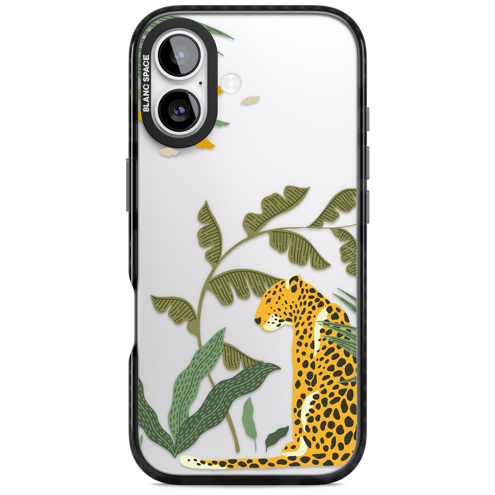 Large Jungle Cat Pattern iPhone 17 Impact Black Phone Case