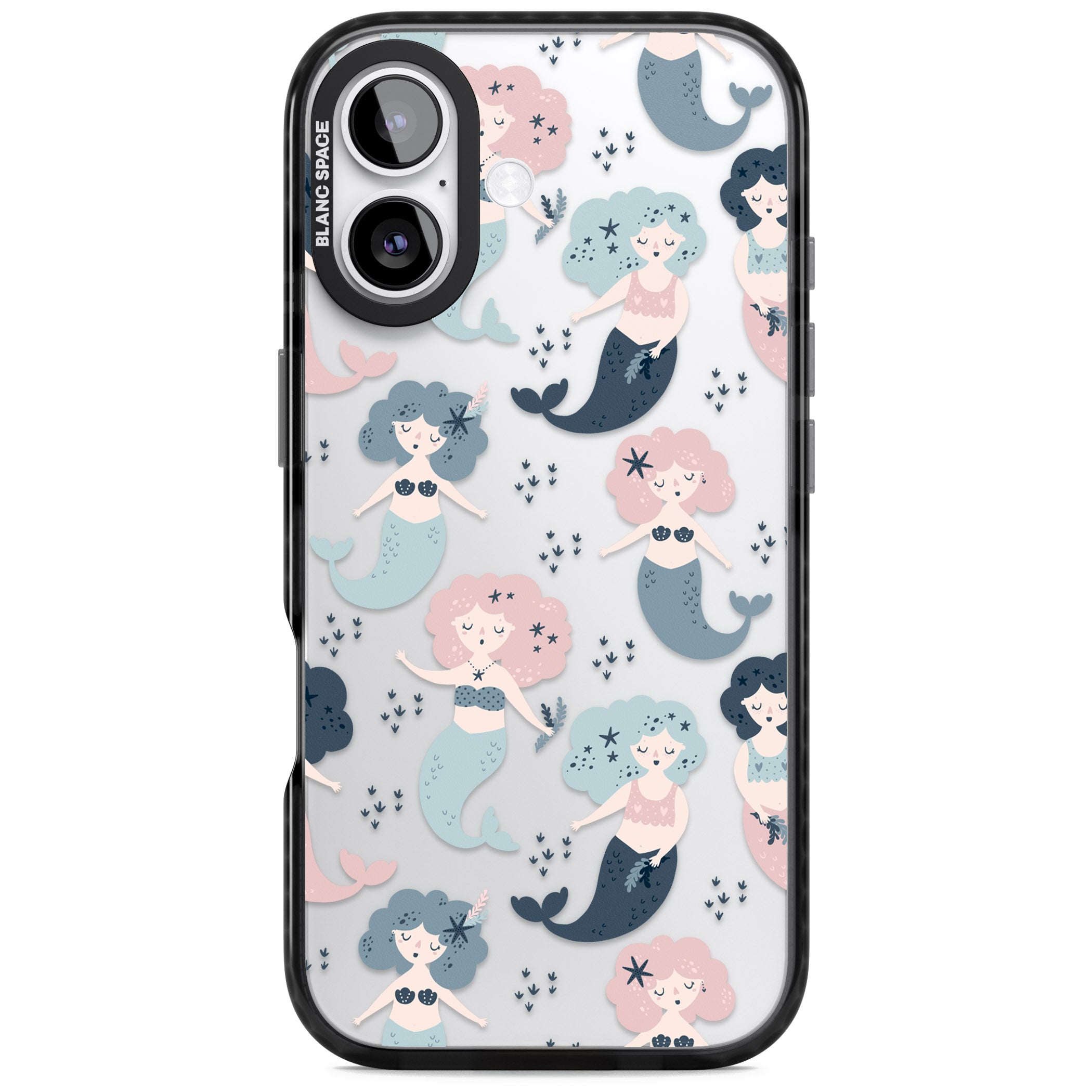 Pastel Mermaids iPhone 17 Impact Black Phone Case