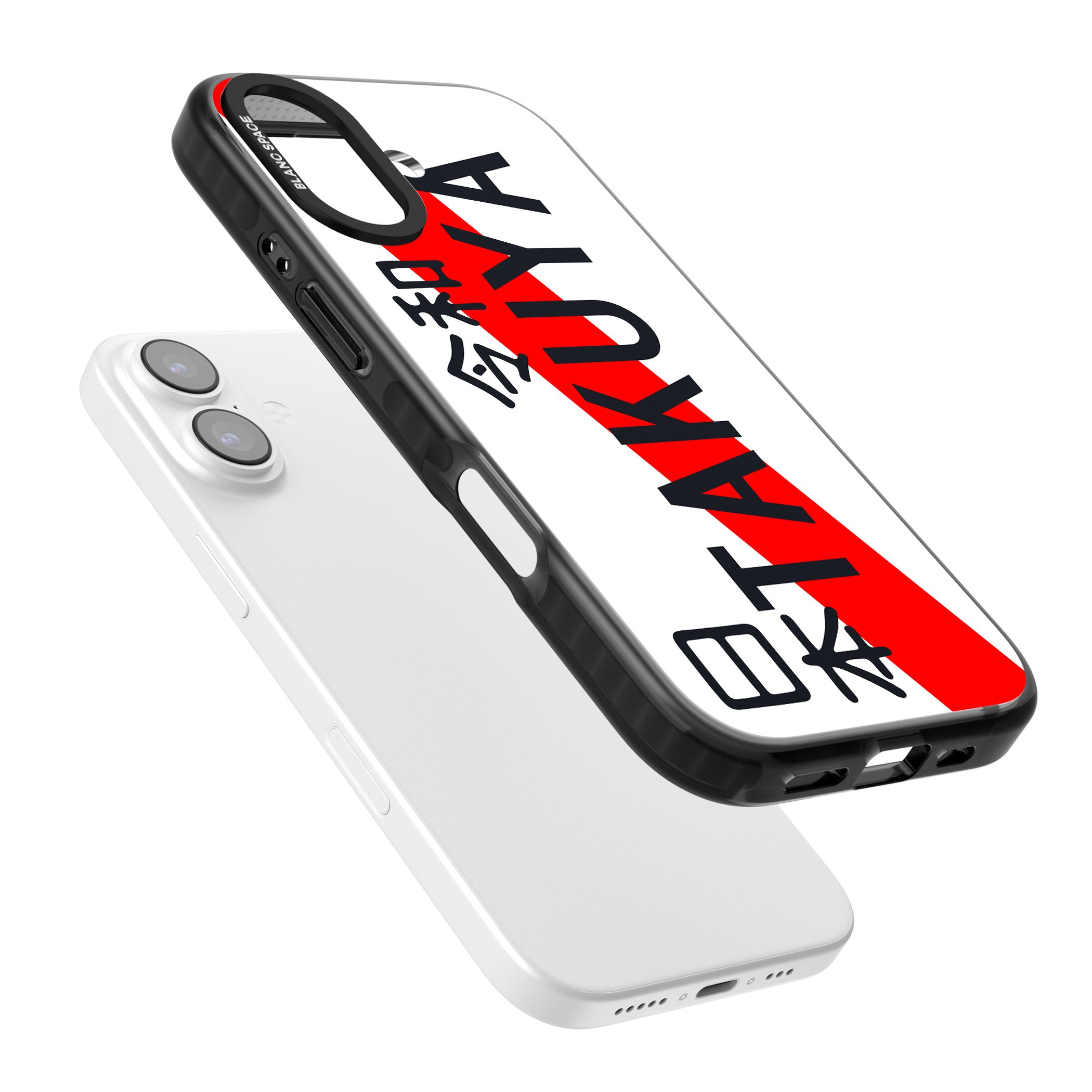 Personalised Japanese License Plate iPhone 17 Impact Black Phone Case Colours