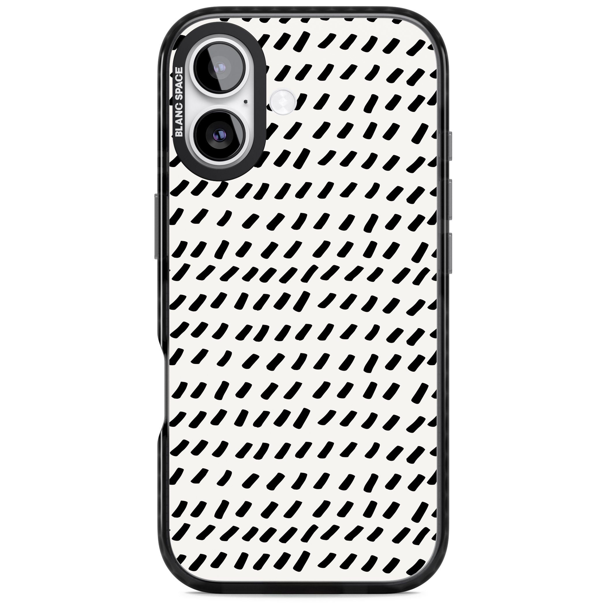 Hand Drawn Lines Pattern iPhone 17 Impact Pro Black Phone Case