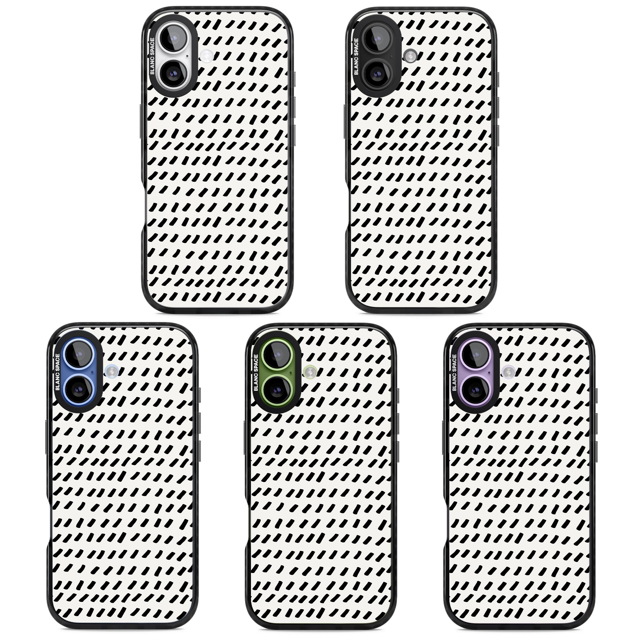 Hand Drawn Lines Pattern iPhone 17 Impact Pro Black Phone Case APT Impact Protection