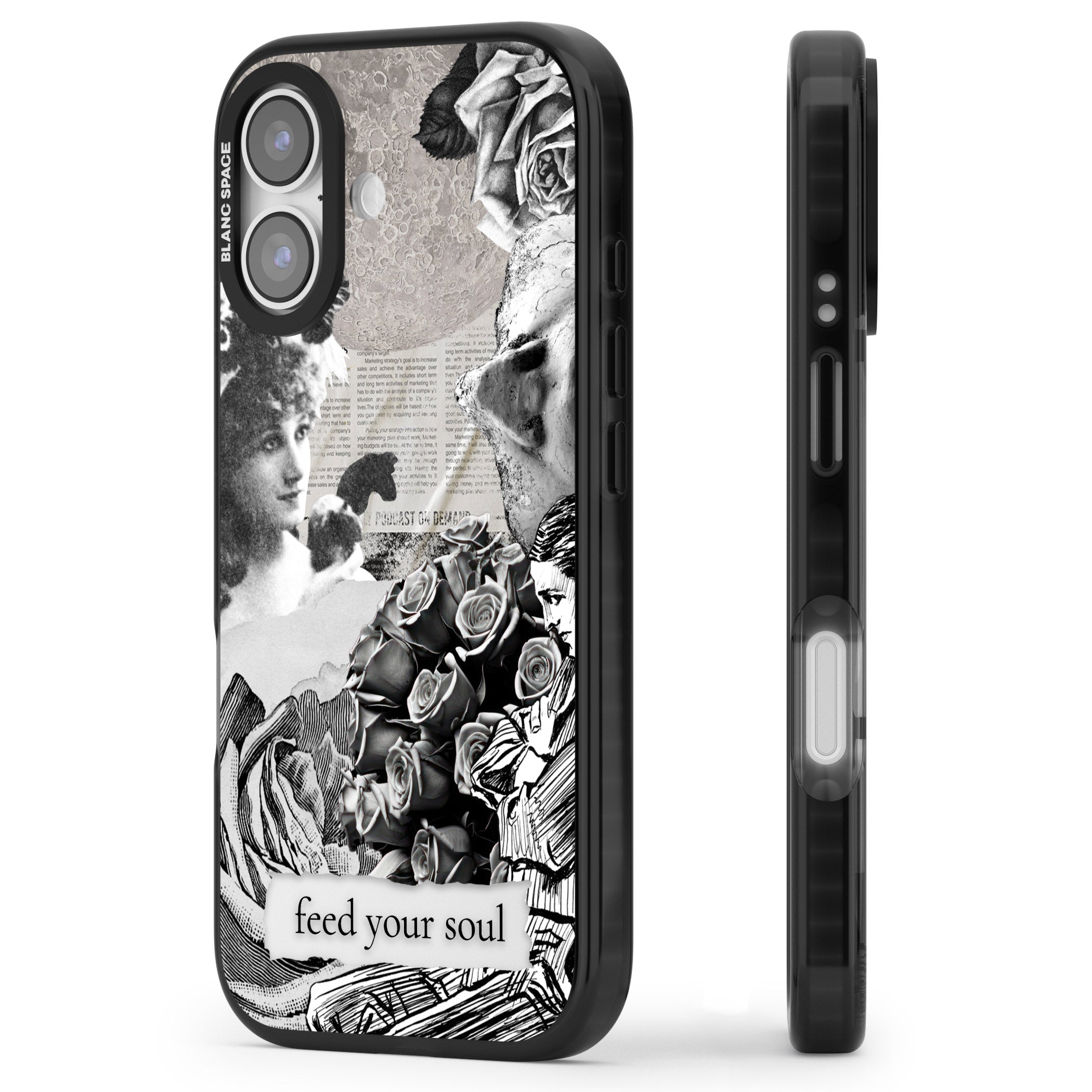 Feed Your Soul iPhone 17 Impact Pro Black Phone Case Side Profile