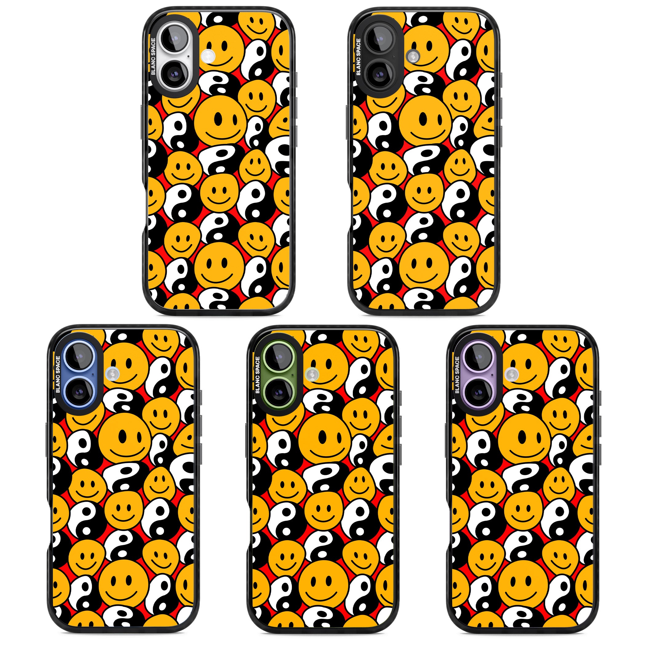 Yin Yang & Faces iPhone 17 Impact Pro Black Phone Case APT Impact Protection