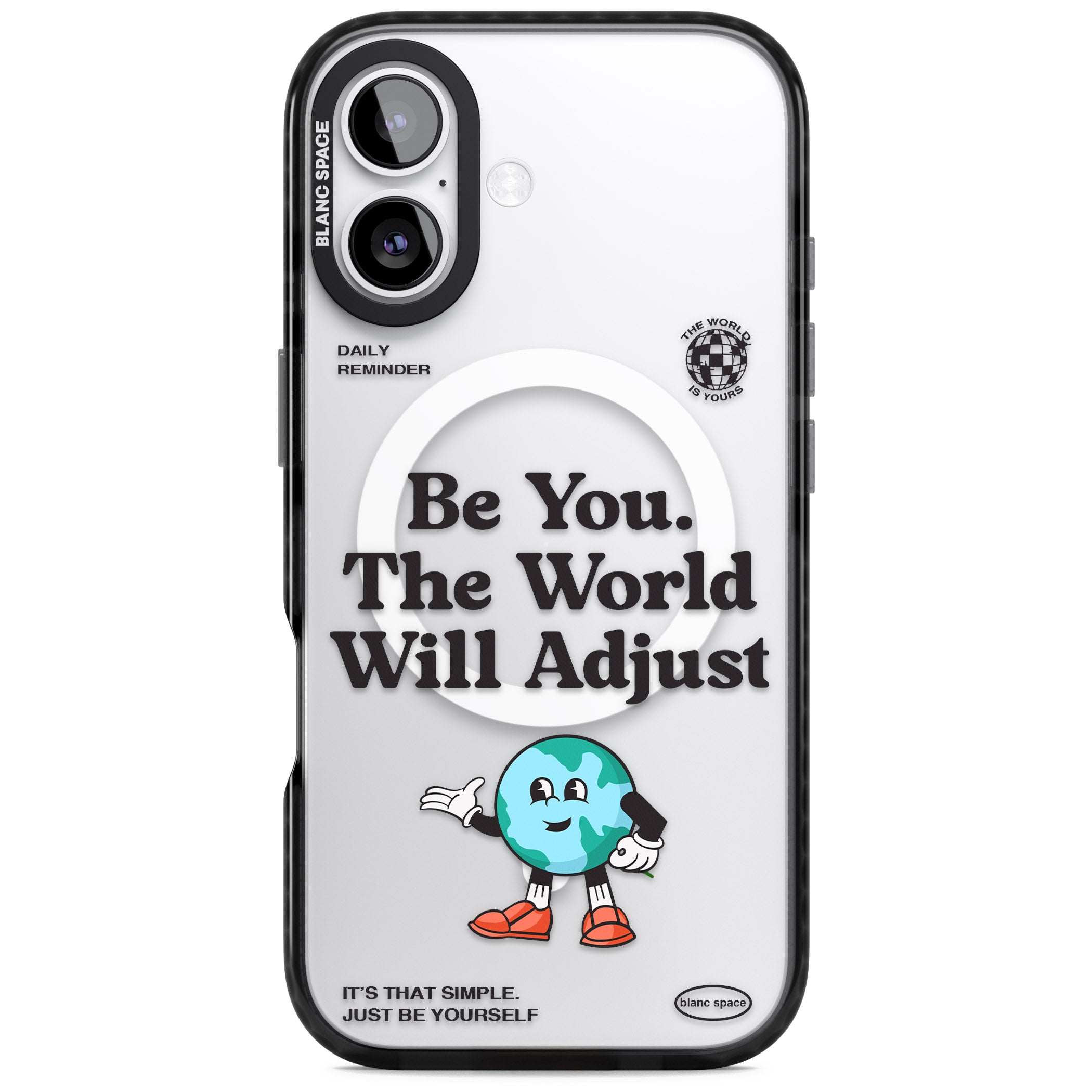 Be You The World Will Adjust iPhone 17 Impact Pro Black Phone Case