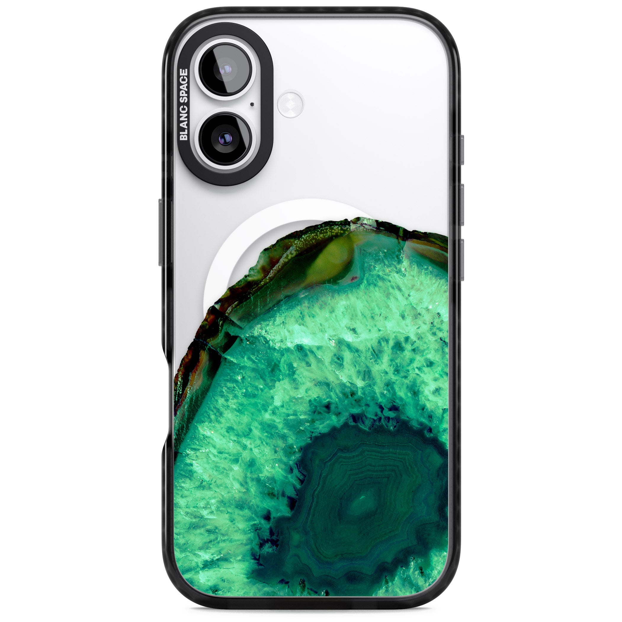 Emerald Geode iPhone 17 Impact Pro Black Phone Case