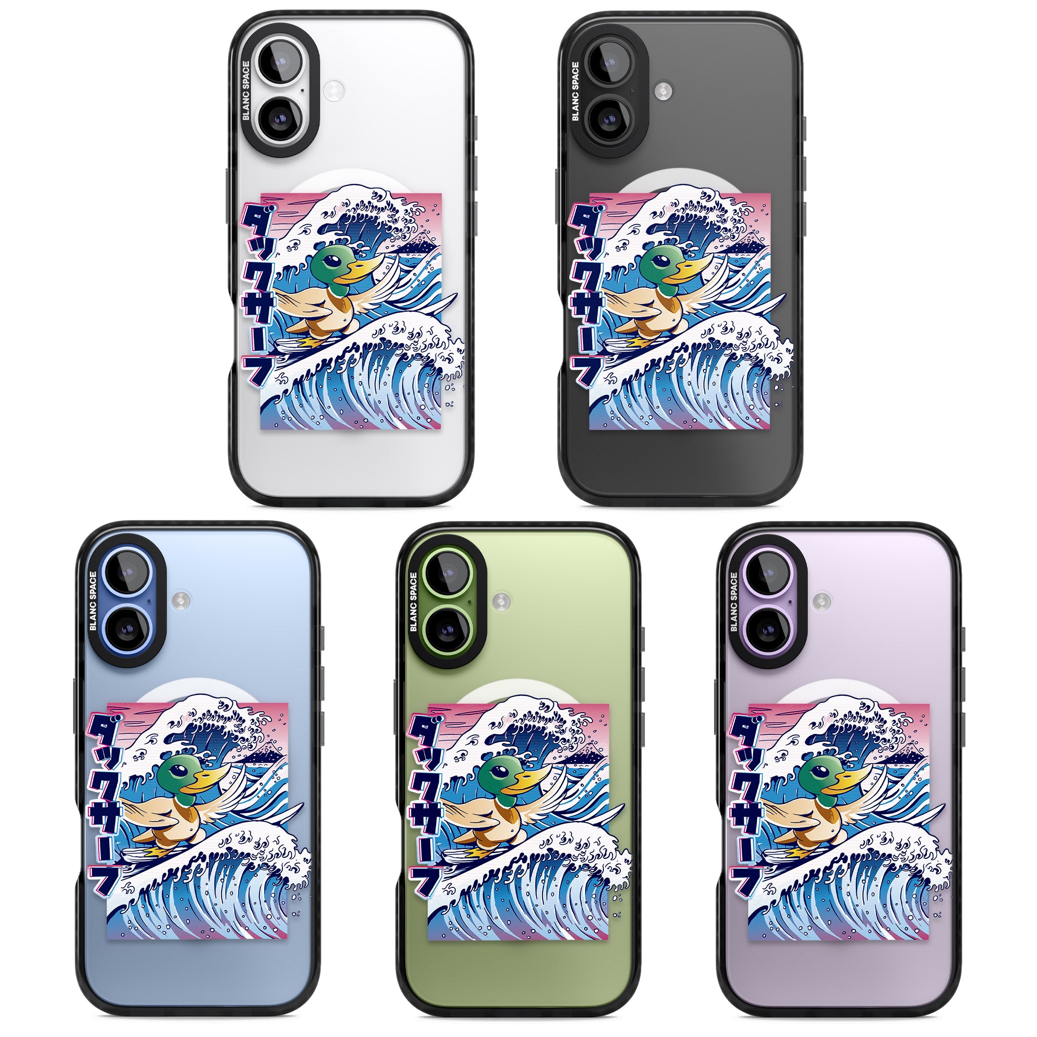 Duck Surf iPhone 17 Impact Pro Black Phone Case APT Impact Protection