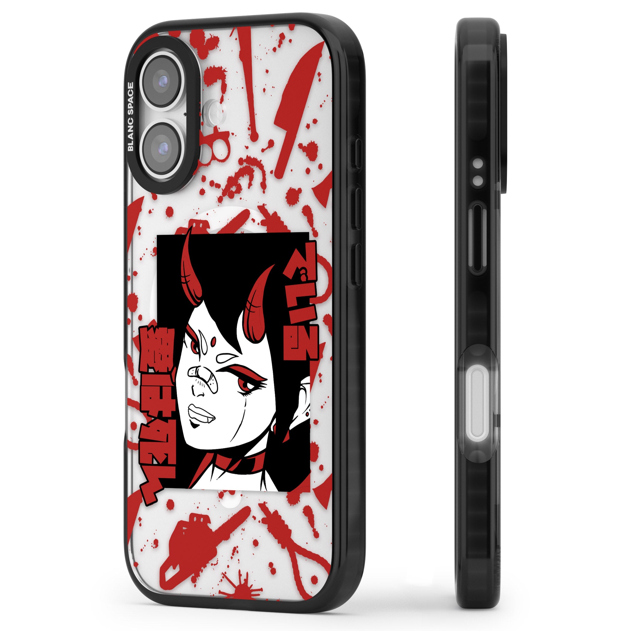She'S A Devil iPhone 17 Impact Pro Black Phone Case Side Profile