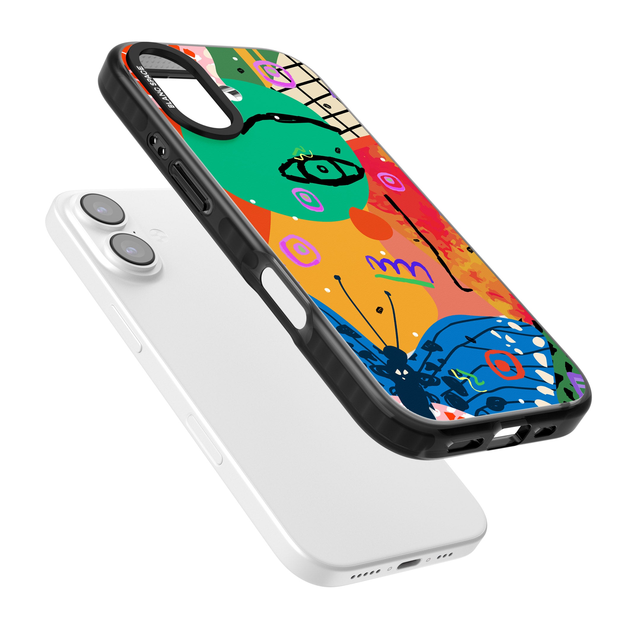 Abstract Butterfly iPhone 17 Impact Pro Black Phone Case Colours