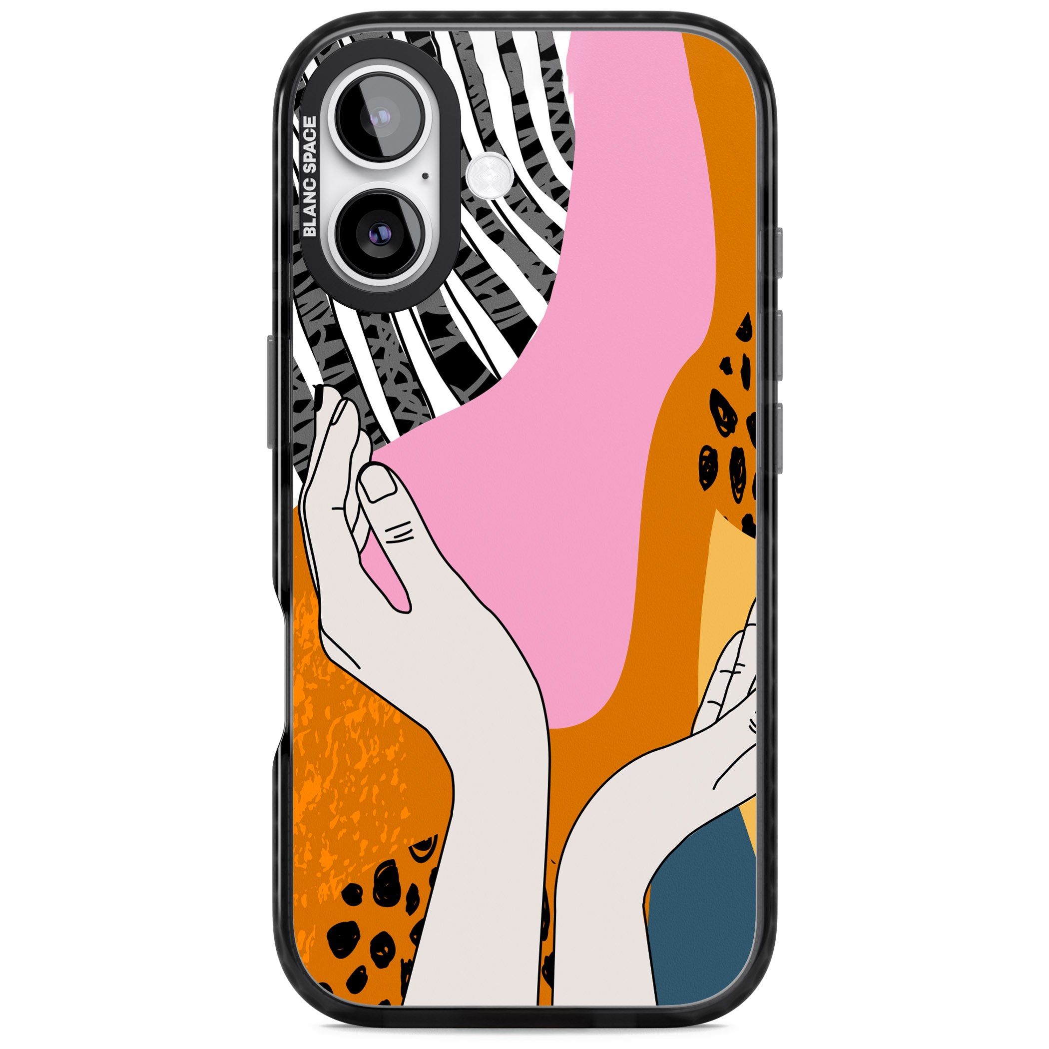 Abstract Vibes iPhone 17 Impact Pro Black Phone Case