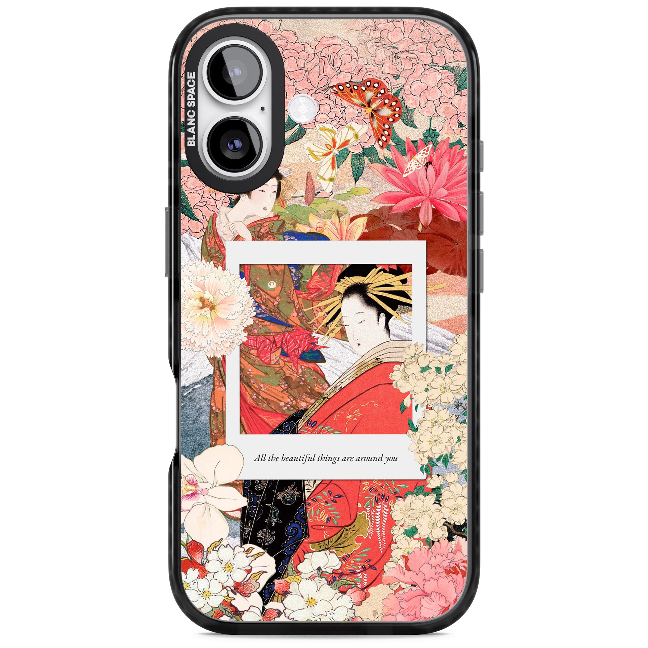 Woodblock Geisha iPhone 17 Impact Pro Black Phone Case