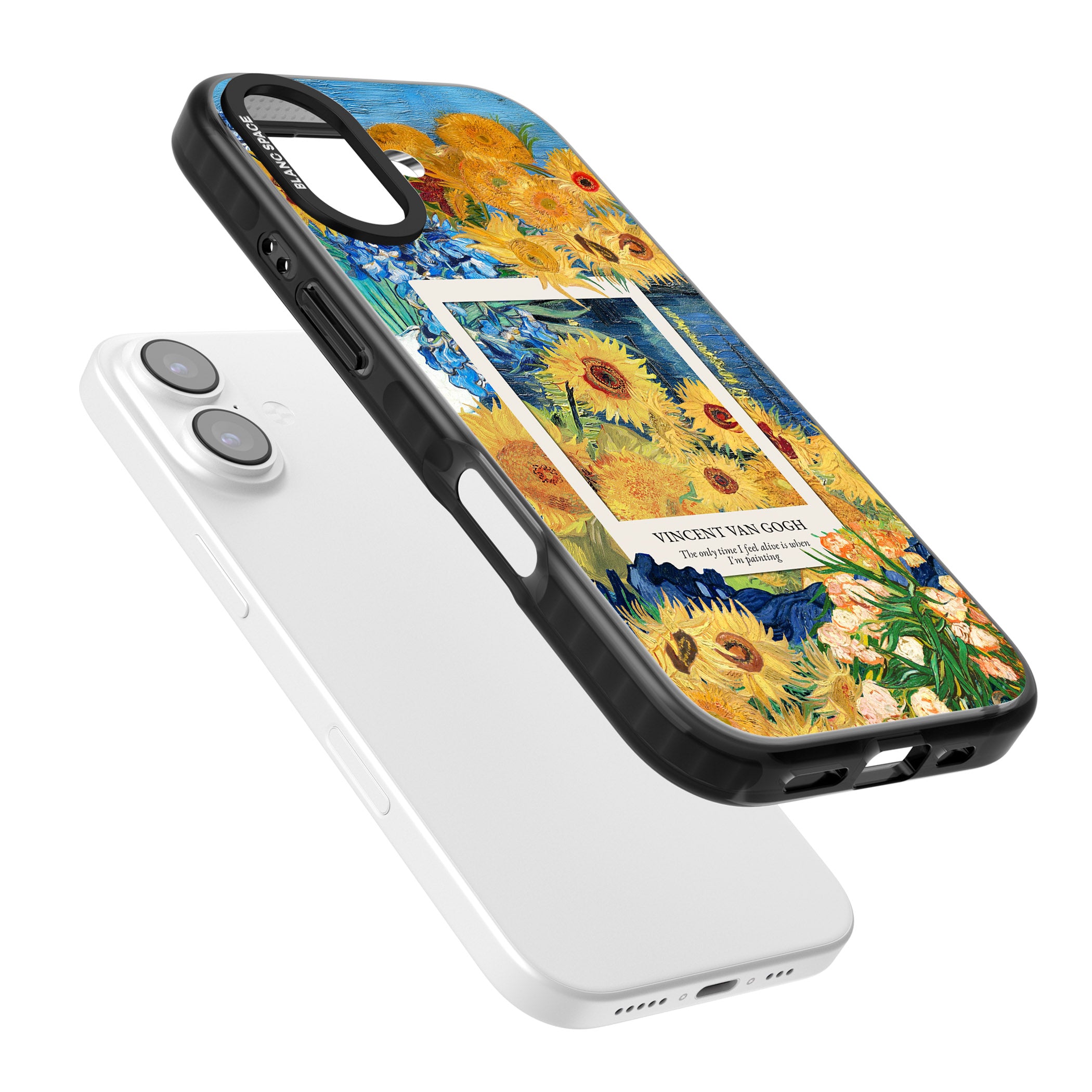 Van Gogh Sunflowers iPhone 17 Impact Pro Black Phone Case Colours