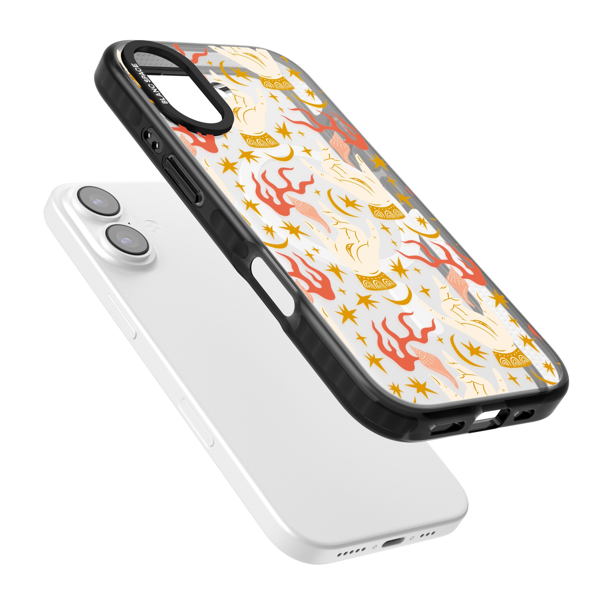 Hand Watcher Pattern iPhone 17 Impact Pro Black Phone Case Colours