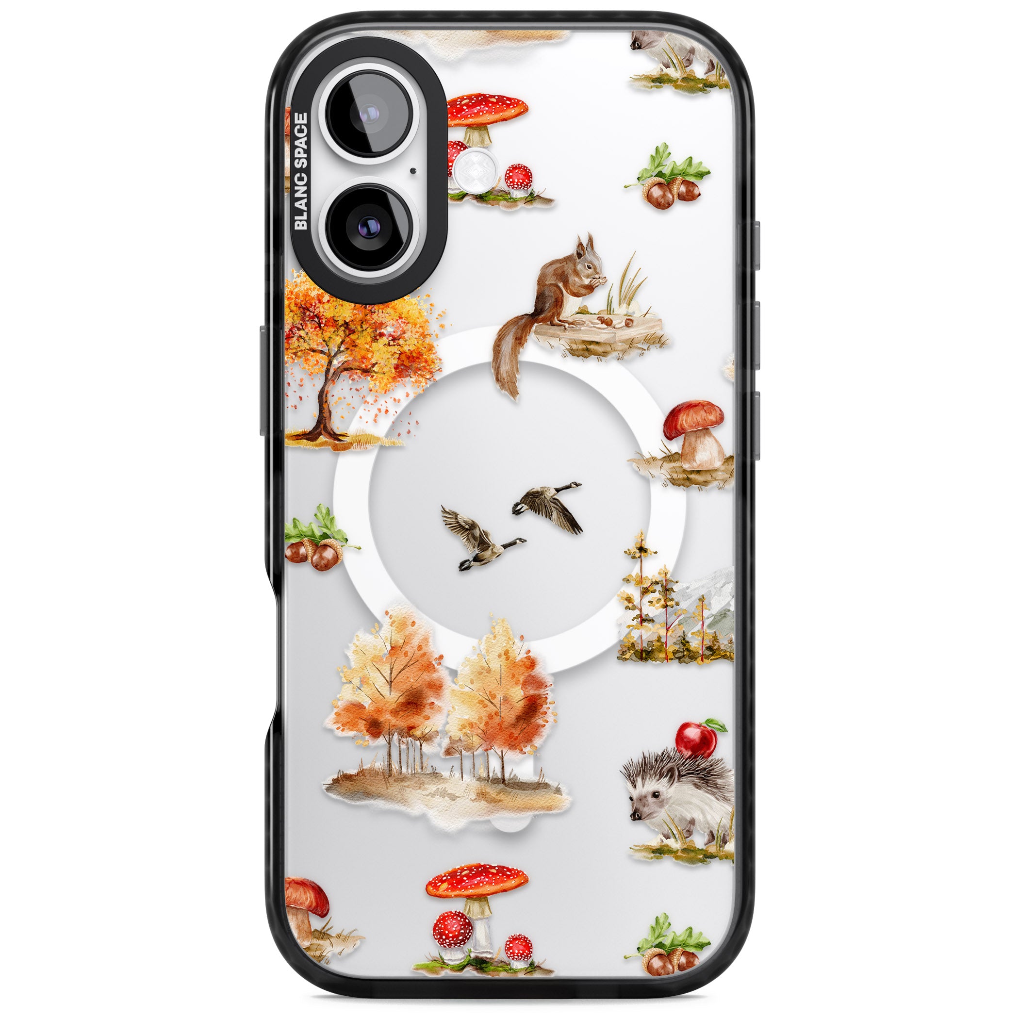 Fall Forest Friends iPhone 17 Impact Pro Black Phone Case