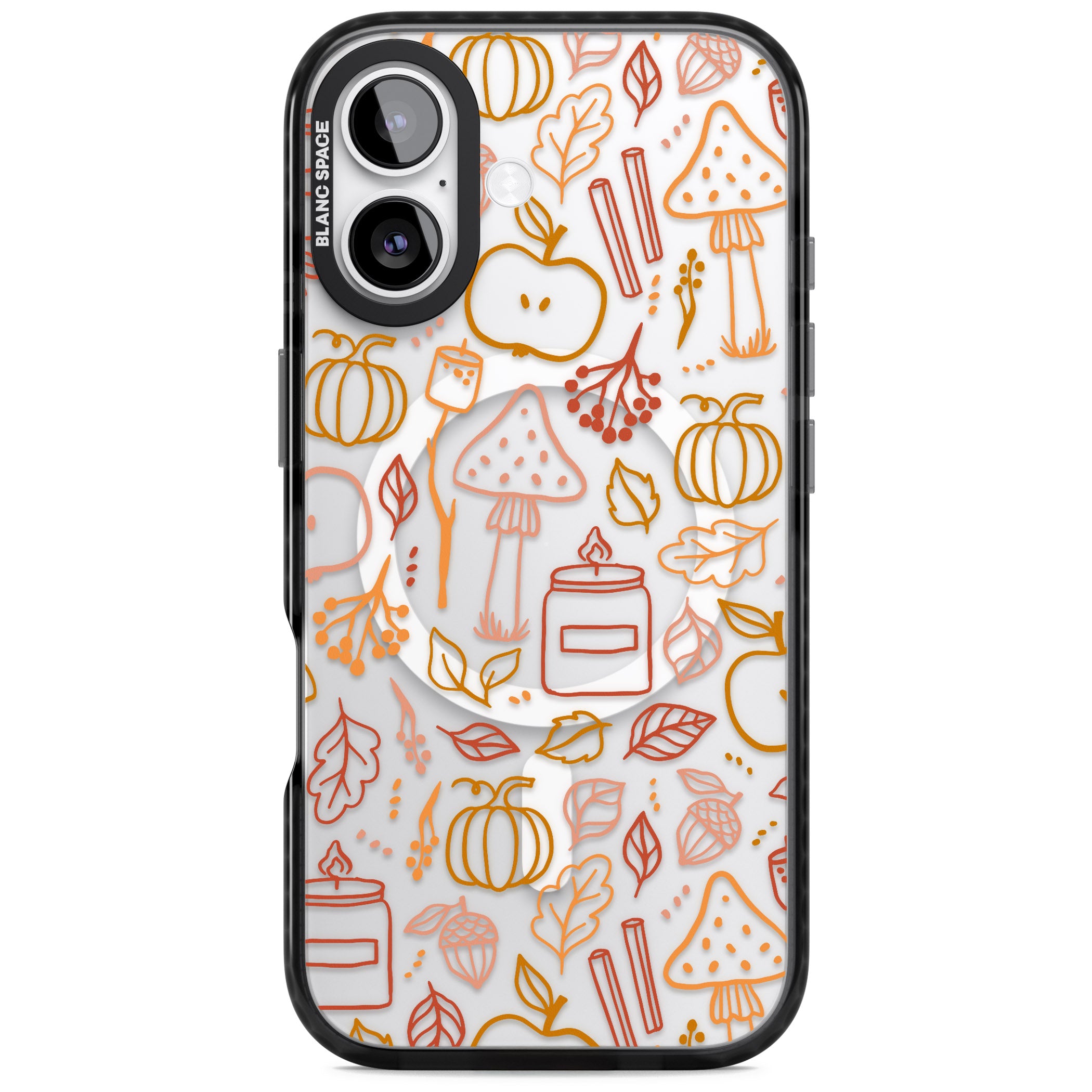 Autumn Line Pattern iPhone 17 Impact Pro Black Phone Case
