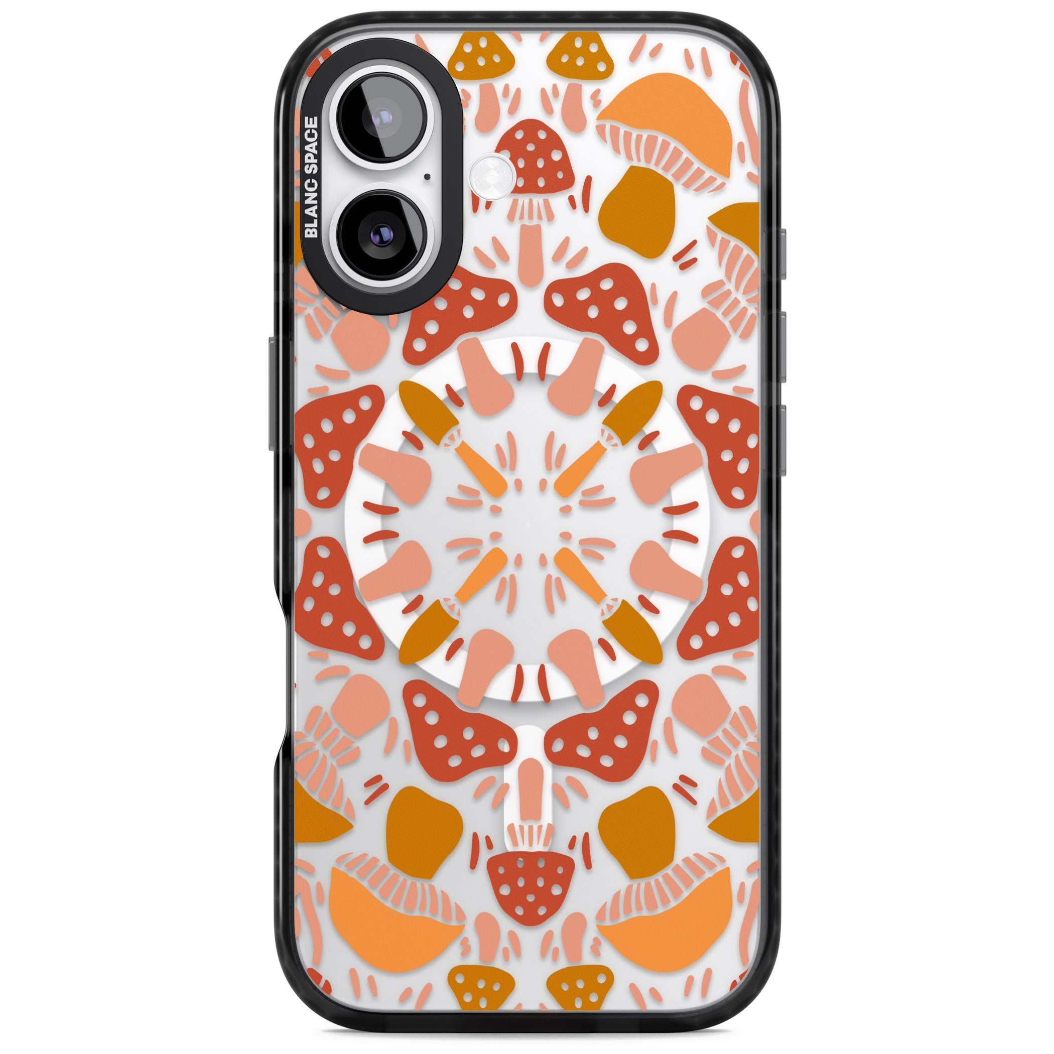 Mushroom Medley iPhone 17 Impact Pro Black Phone Case