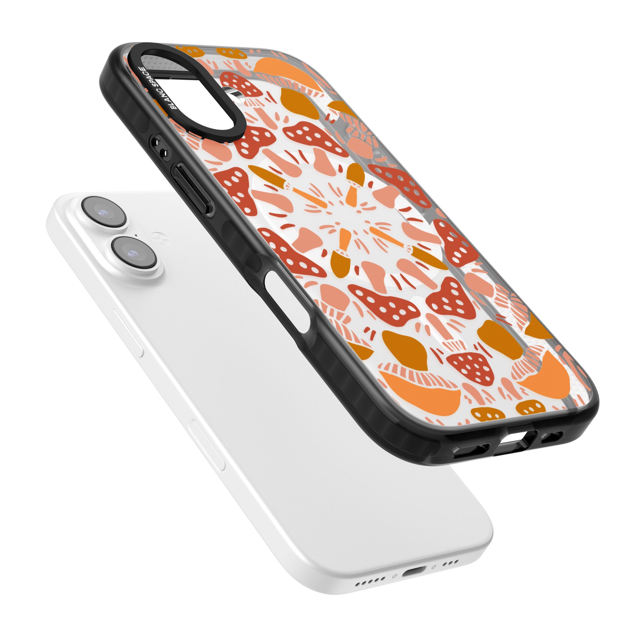Mushroom Medley iPhone 17 Impact Pro Black Phone Case Colours
