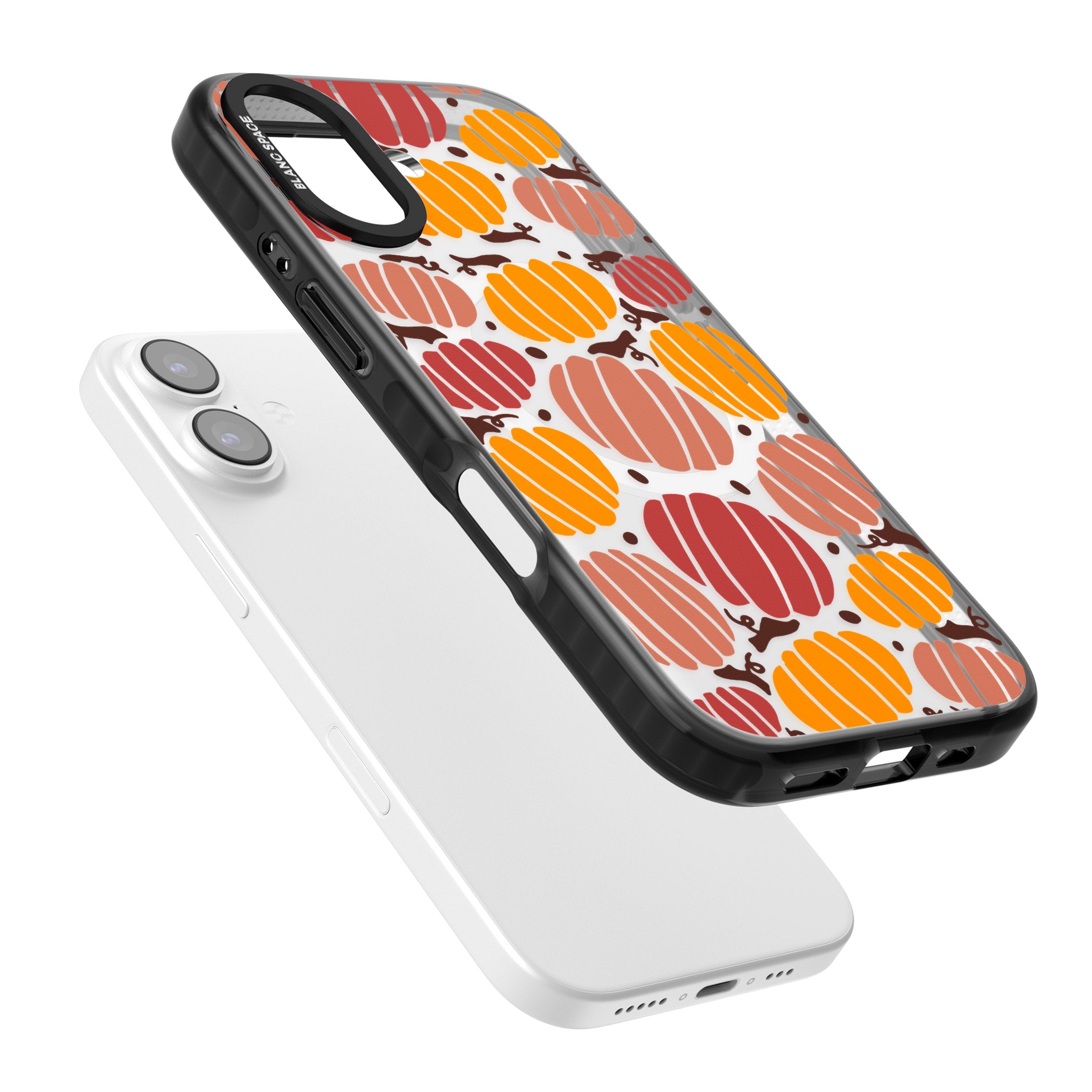Autumn Pumpkin Patch iPhone 17 Impact Pro Black Phone Case Colours