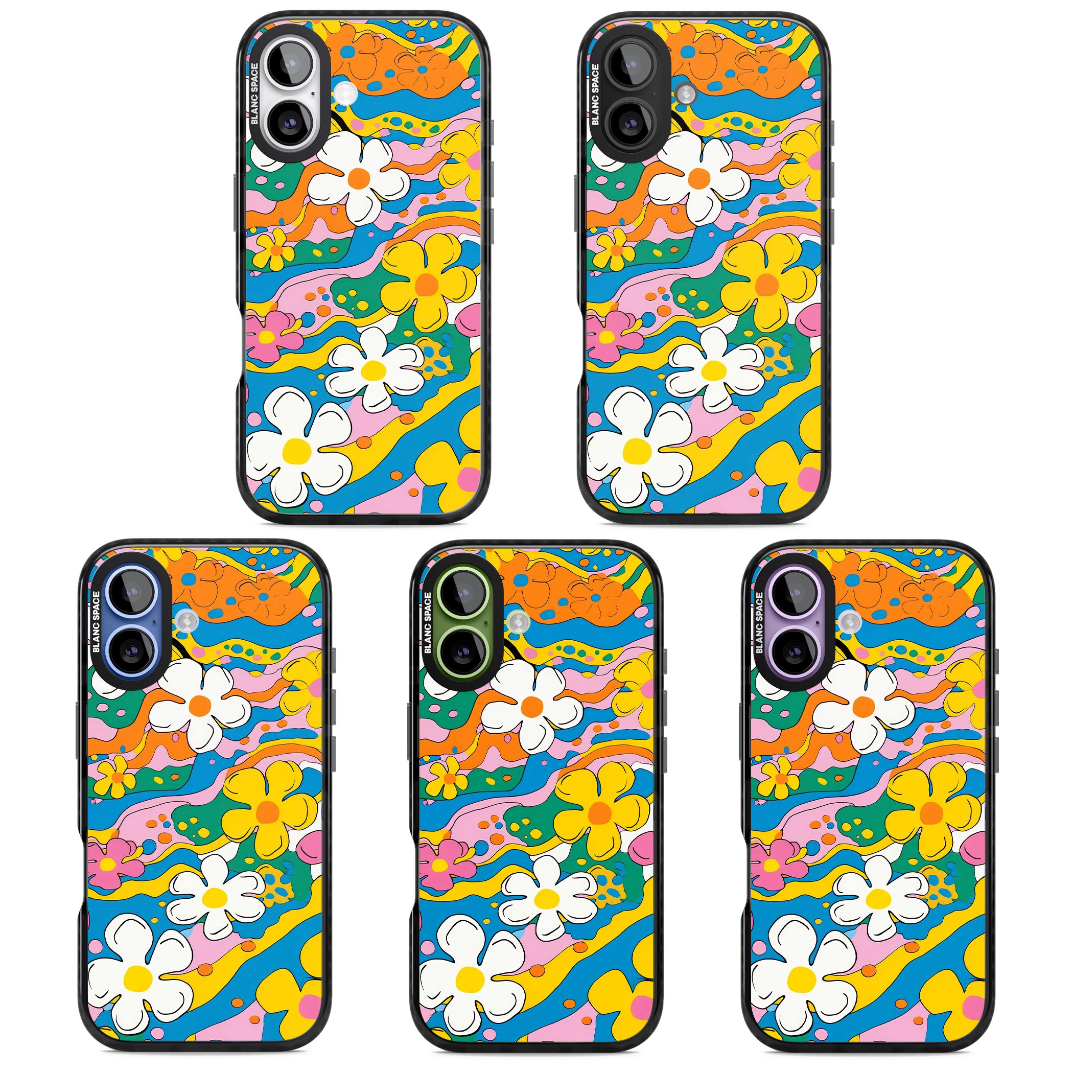 Vibrant Bloom iPhone 17 Impact Pro Black Phone Case APT Impact Protection