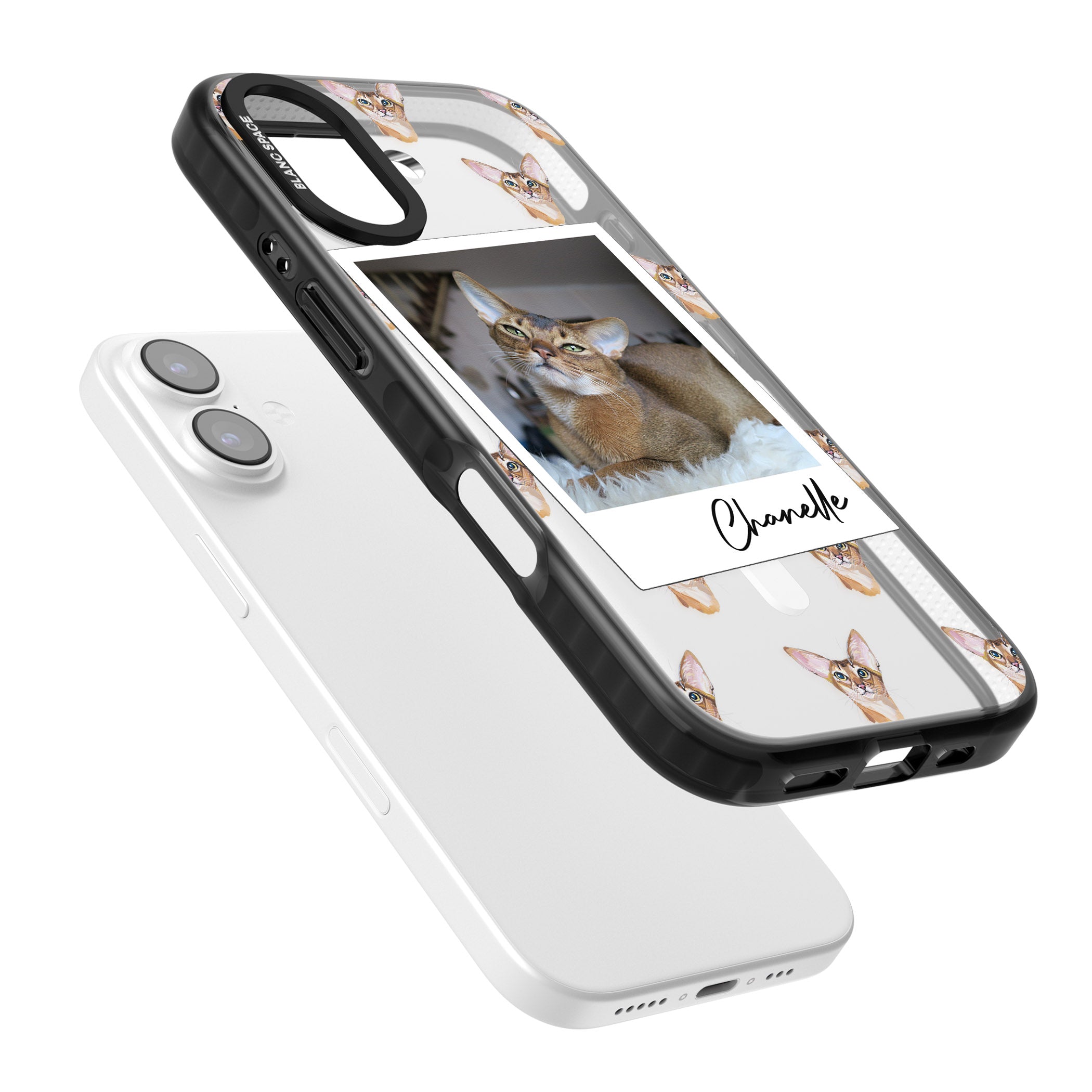 Personalised Abyssinian Cat Photo iPhone 17 Impact Pro Black Phone Case Colours