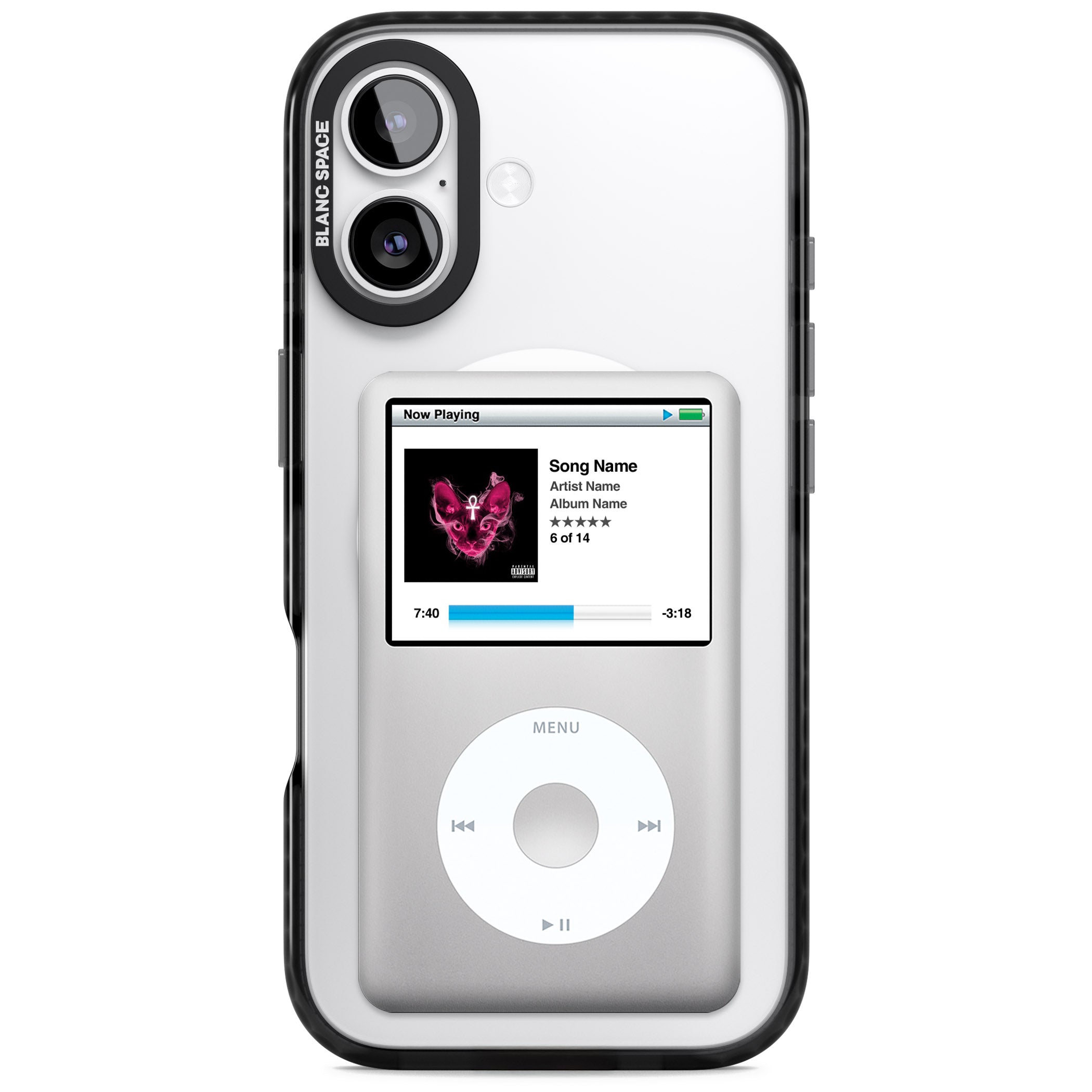 Personalised Classic Ipod iPhone 17 Impact Pro Black Phone Case