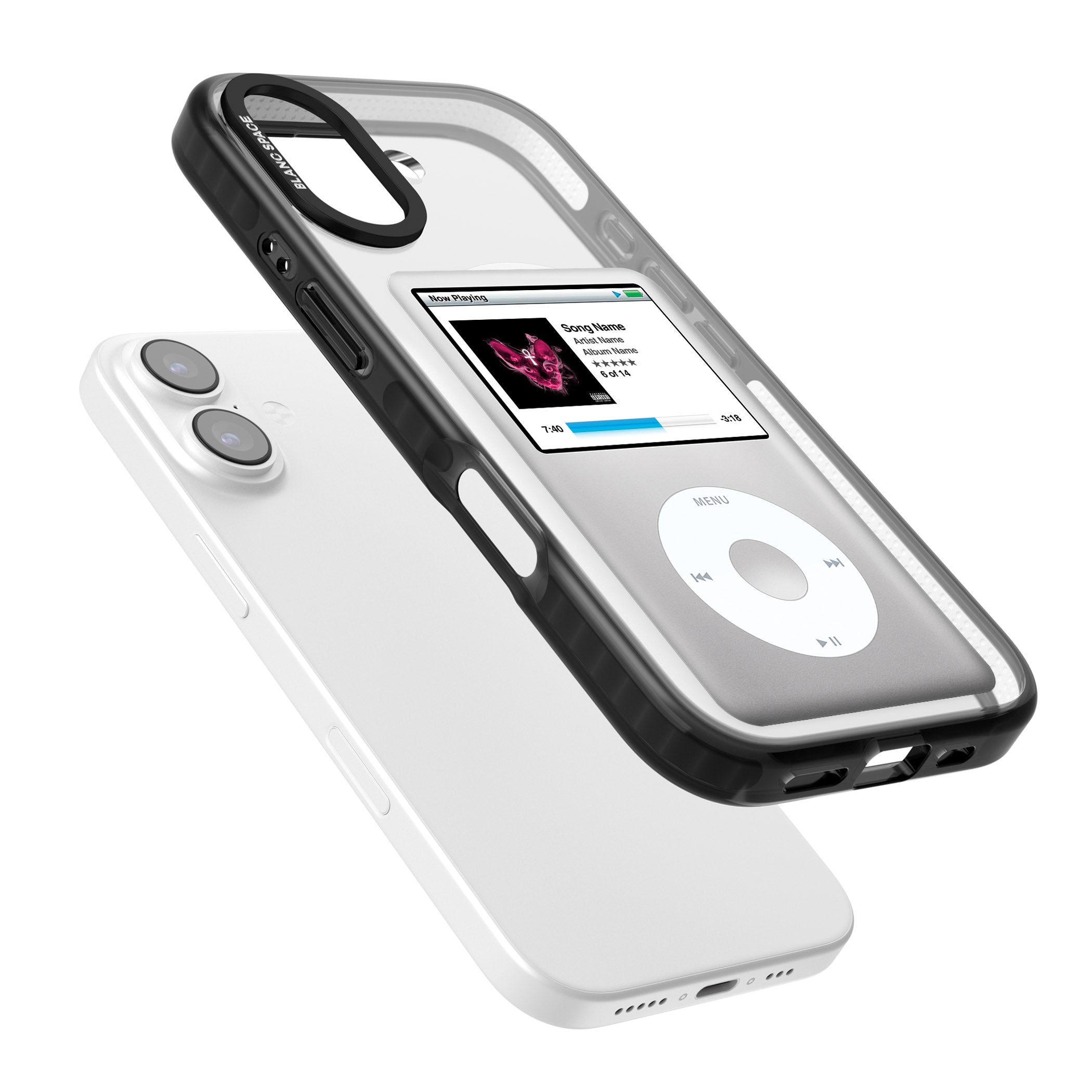 Personalised Classic Ipod iPhone 17 Impact Pro Black Phone Case Colours