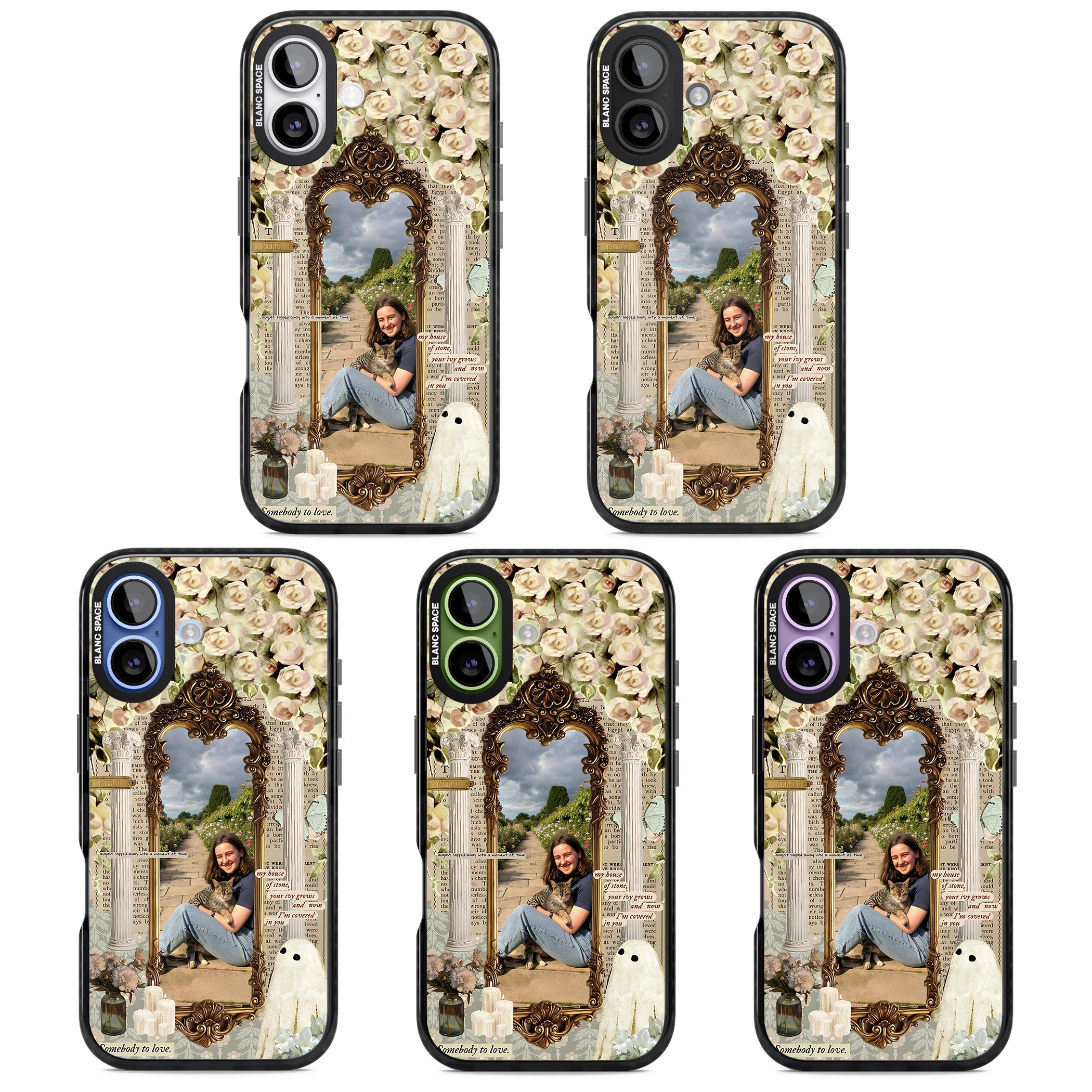 Personalised Soft Vintage Frame iPhone 17 Impact Pro Black Phone Case APT Impact Protection