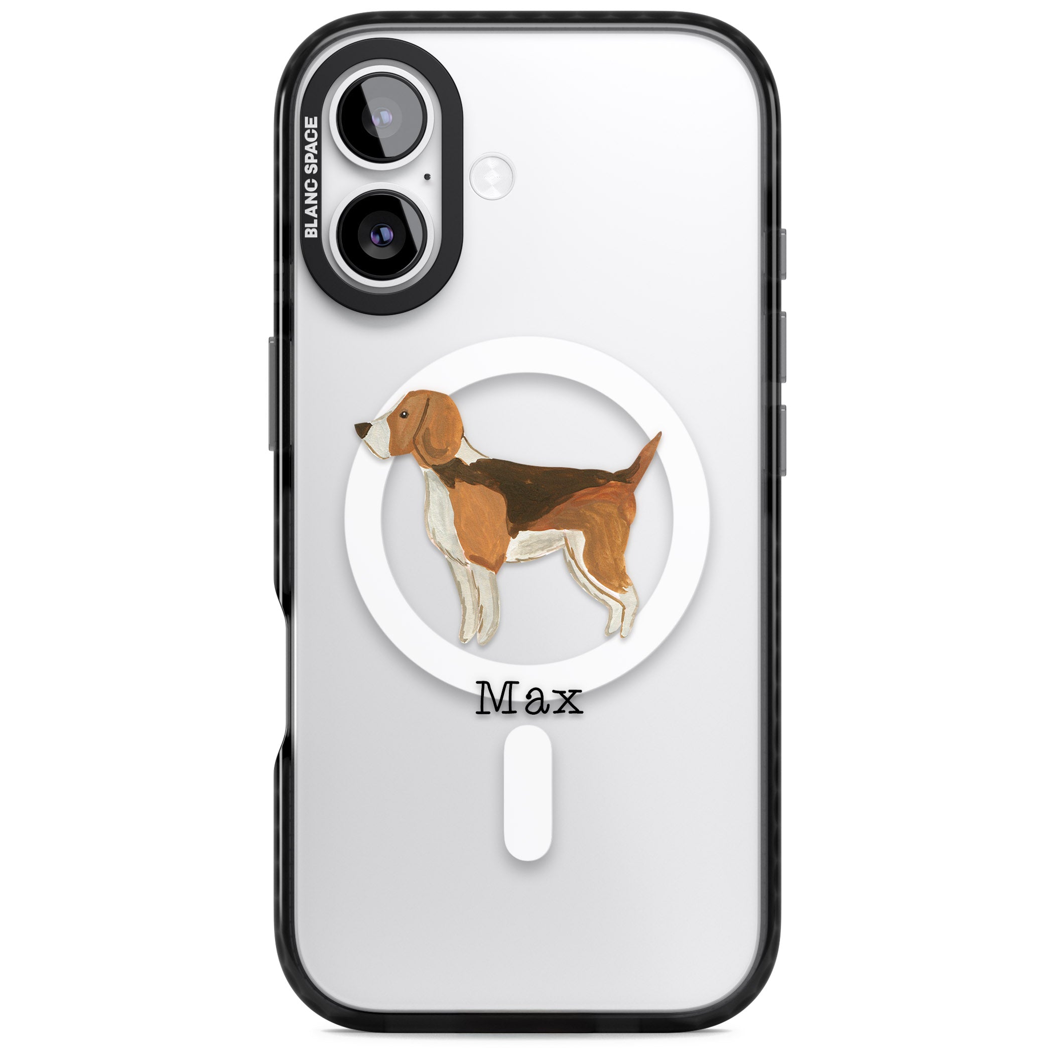 Personalised Beagle iPhone 17 Impact Pro Black Phone Case