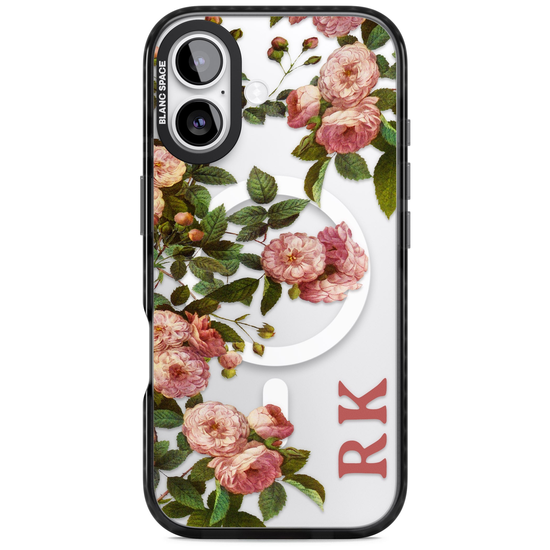 Personalised Vintage Floral Garden iPhone 17 Impact Pro Black Phone Case