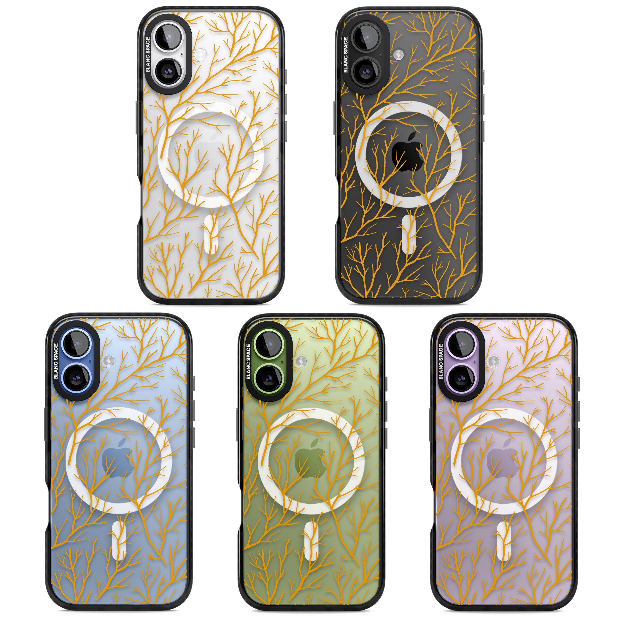 Personalised Bramble Branches iPhone 17 Impact Pro Black Phone Case APT Impact Protection