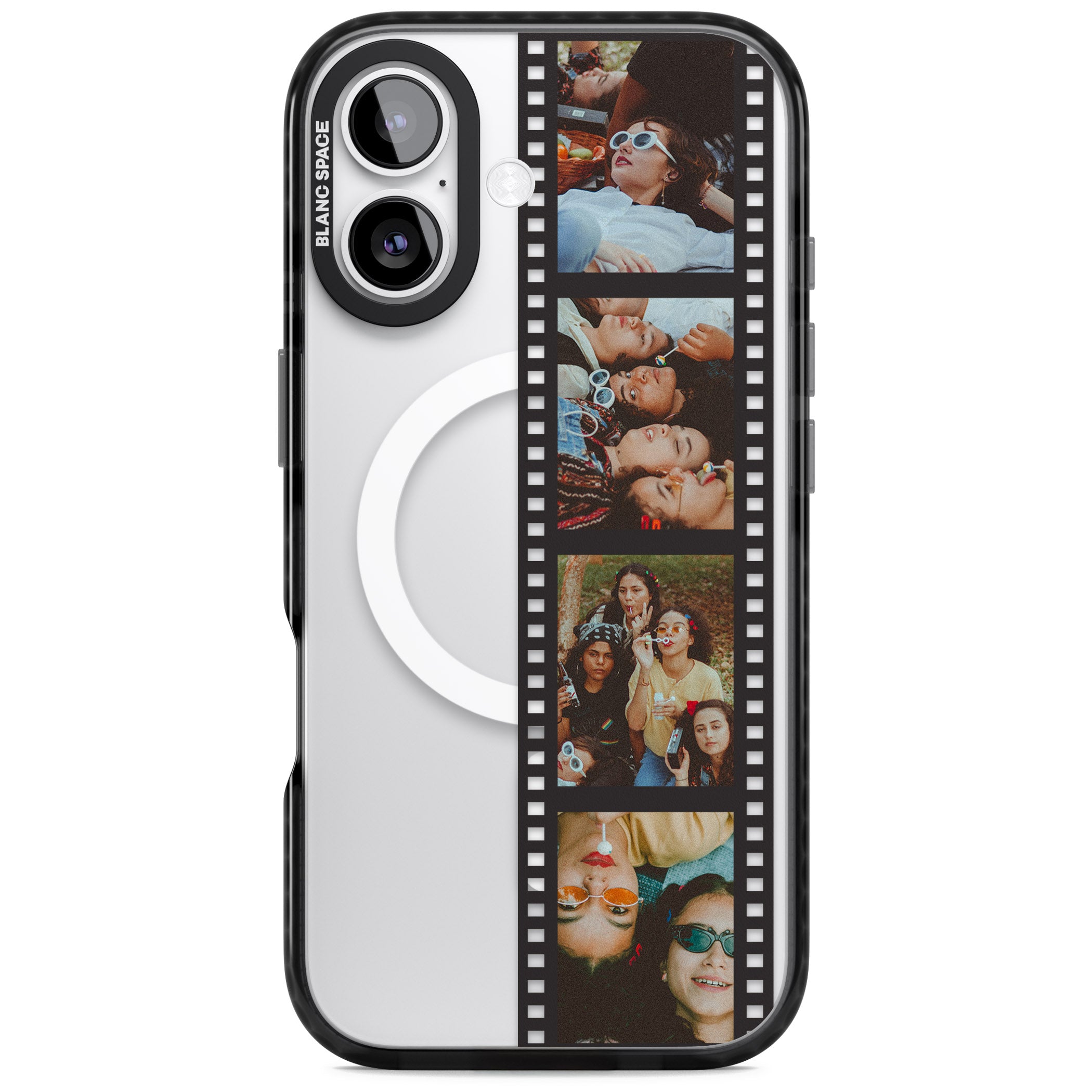 Personalised Photo Film Strip iPhone 17 Impact Pro Black Phone Case