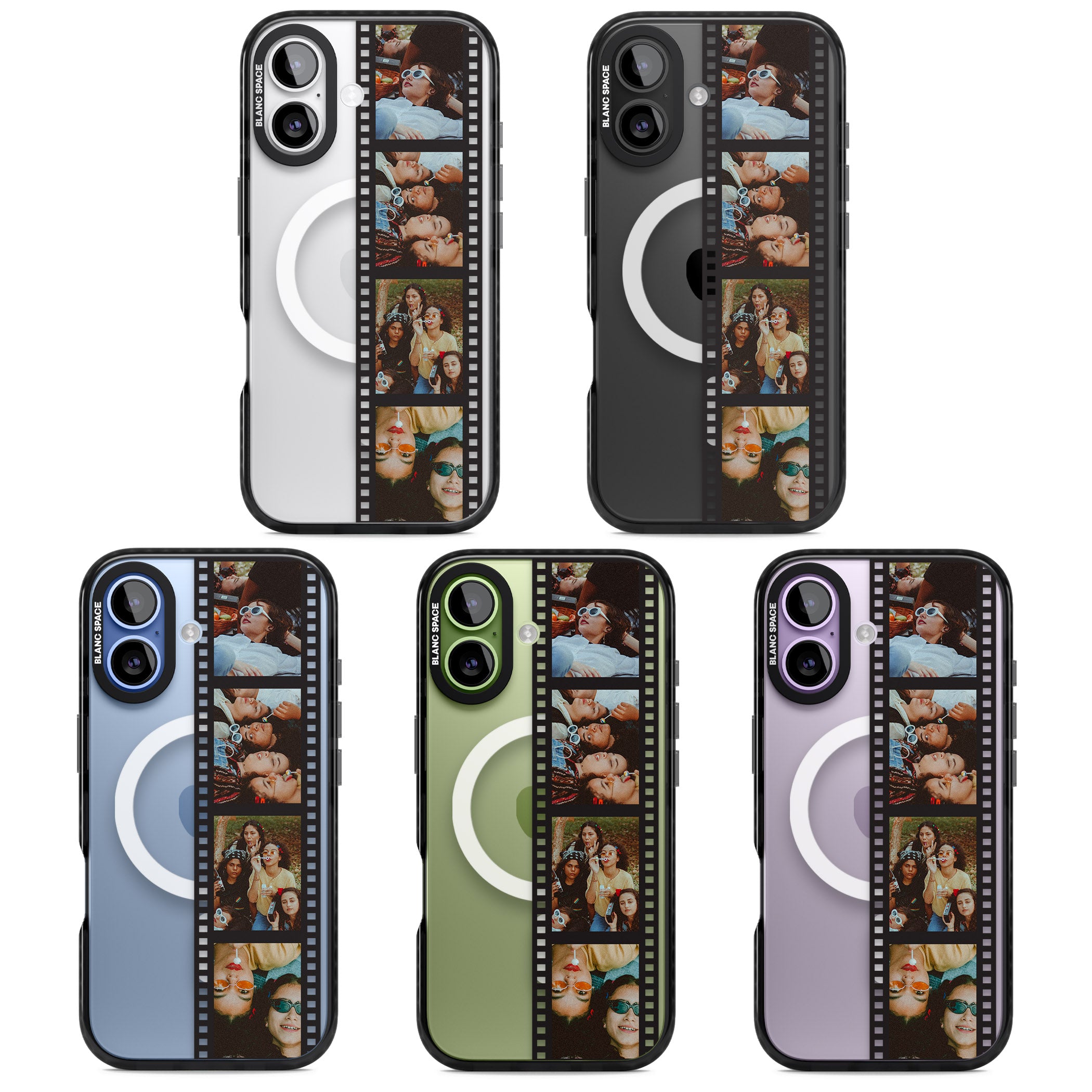 Personalised Photo Film Strip iPhone 17 Impact Pro Black Phone Case APT Impact Protection