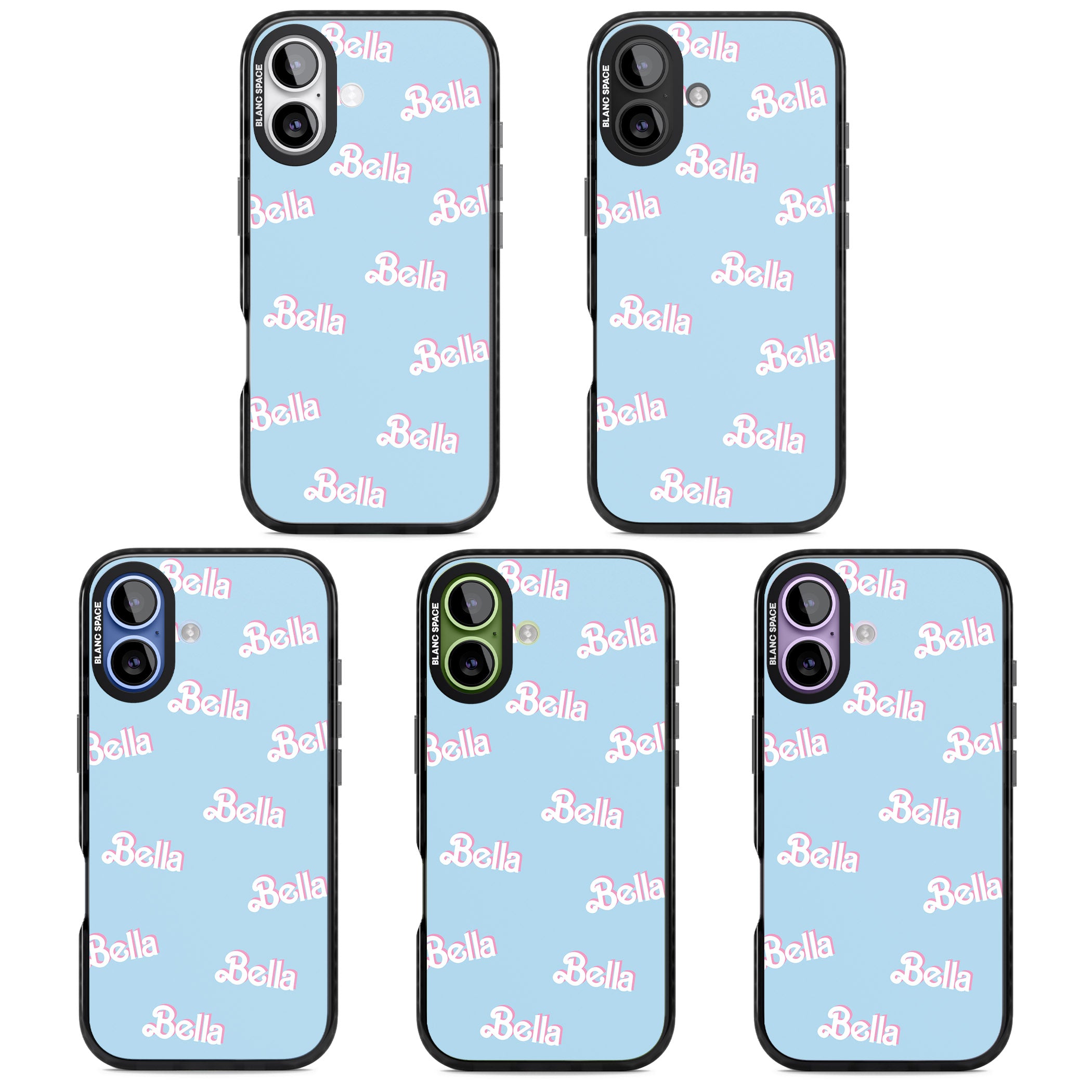 Personalised Cute Name Pattern iPhone 17 Impact Pro Black Phone Case APT Impact Protection