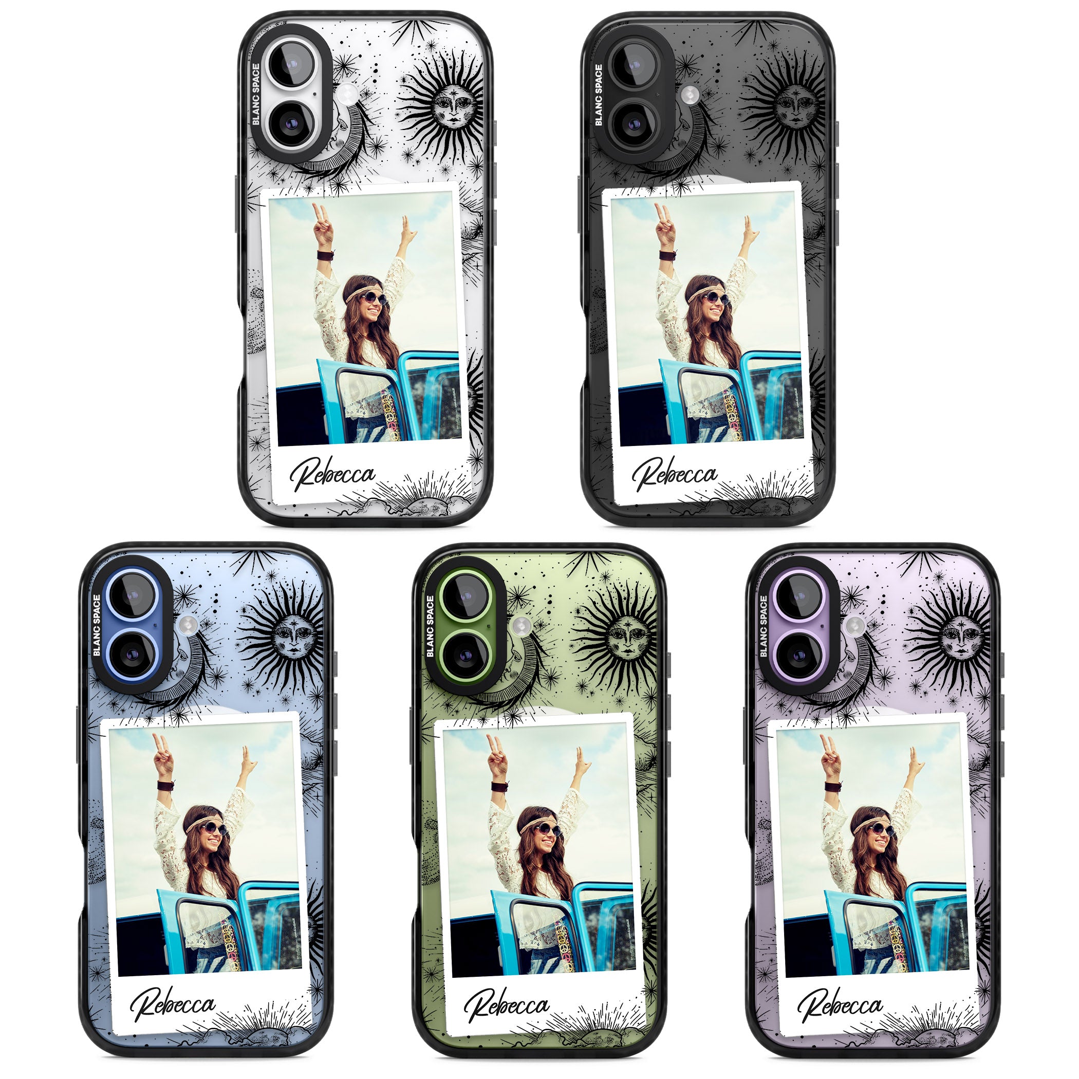Personalised Astrology Instant Photo iPhone 17 Impact Pro Black Phone Case APT Impact Protection