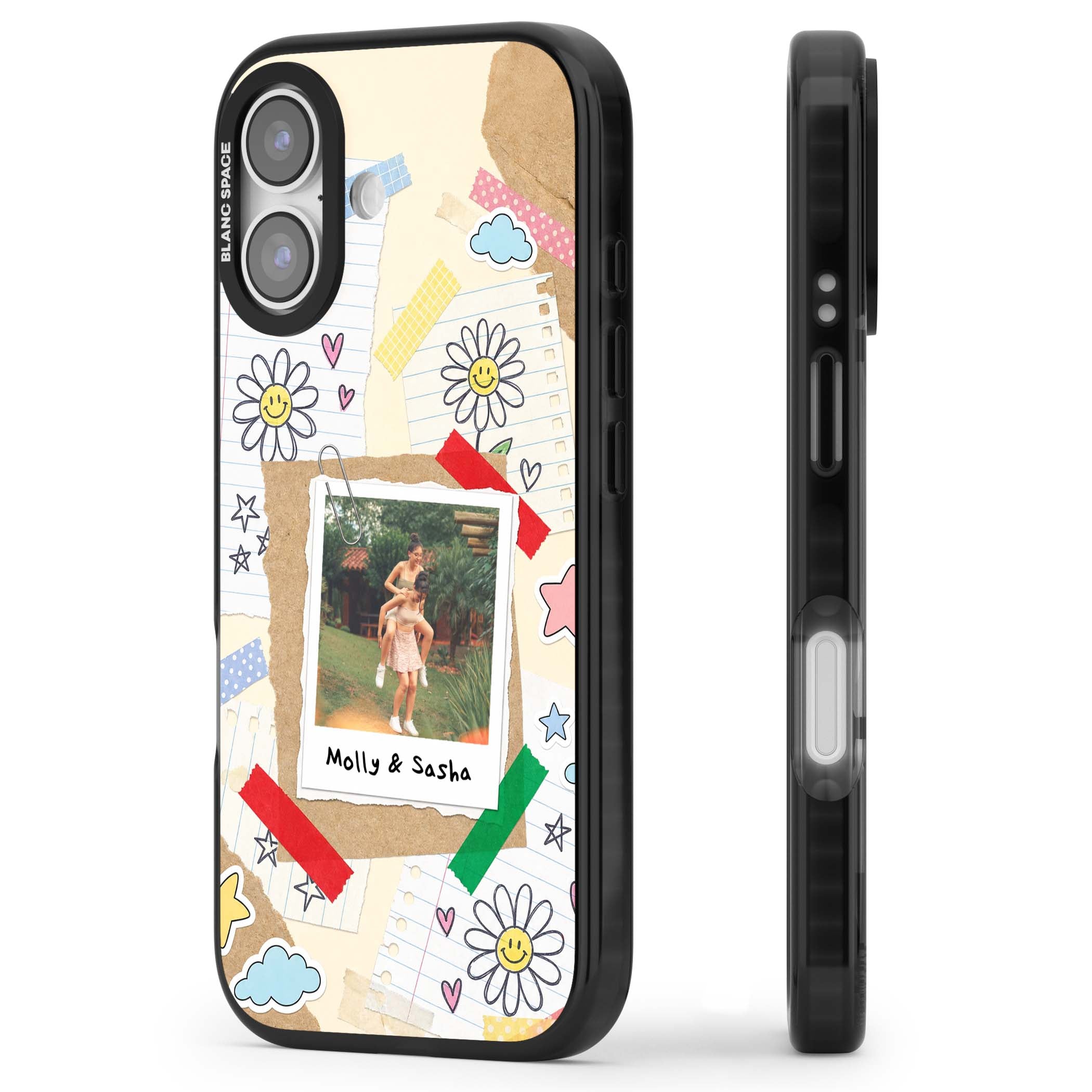 Scrapbook Photo coquette iPhone case | Black Impact Magsafe case for iPhone 17
