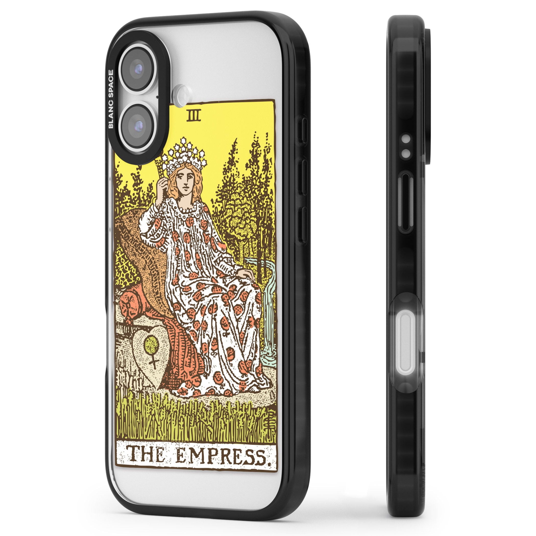 Personalised The Empress Tarot Card (Color) iPhone 17 Impact Pro Black Phone Case Side Profile