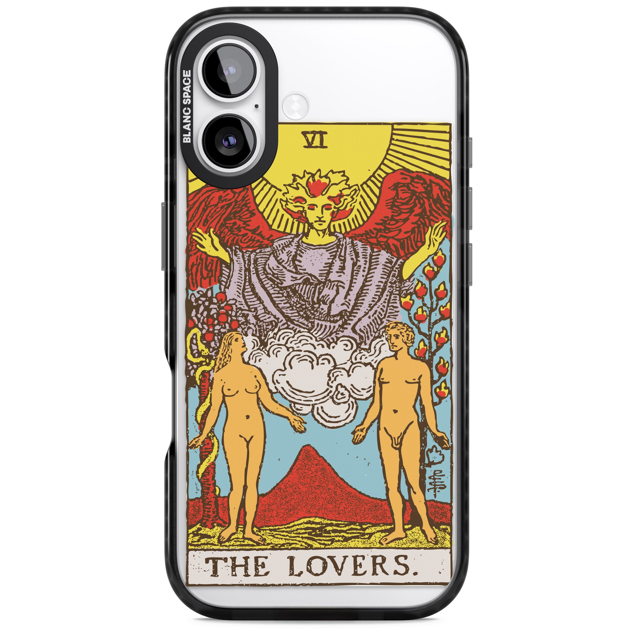 Personalised The Lovers Tarot Card (Color) iPhone 17 Impact Pro Black Phone Case