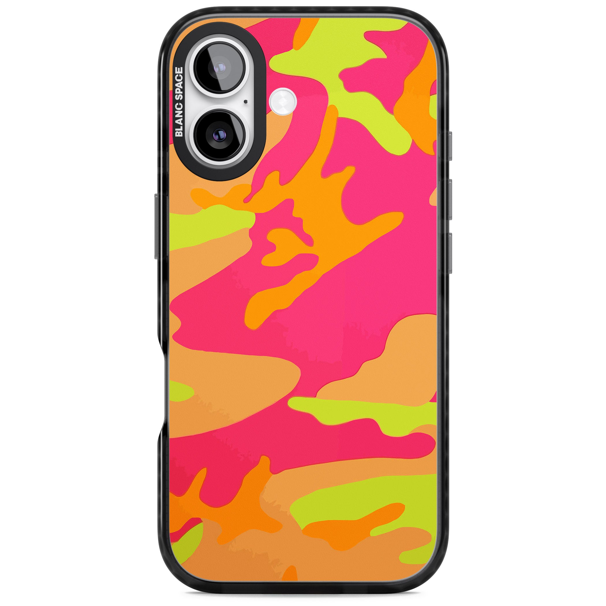 Neon Camo iPhone 17 Impact Pro Black Phone Case