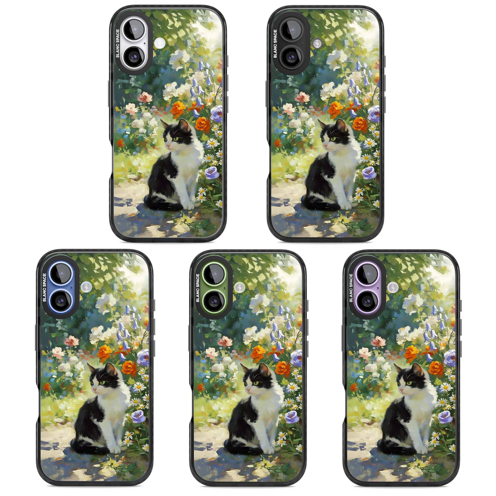Cat In The Meadow for her iPhone case | Black Impact Magsafe case for iPhone 17