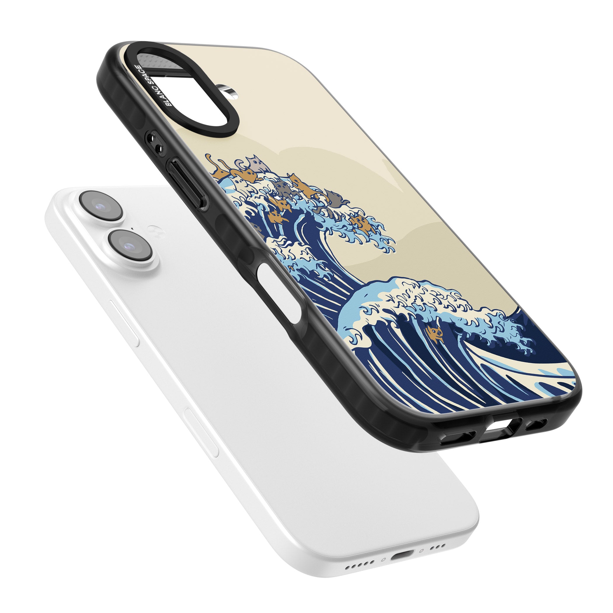 The Great Cat Wave iPhone 17 Impact Pro Black Phone Case Colours