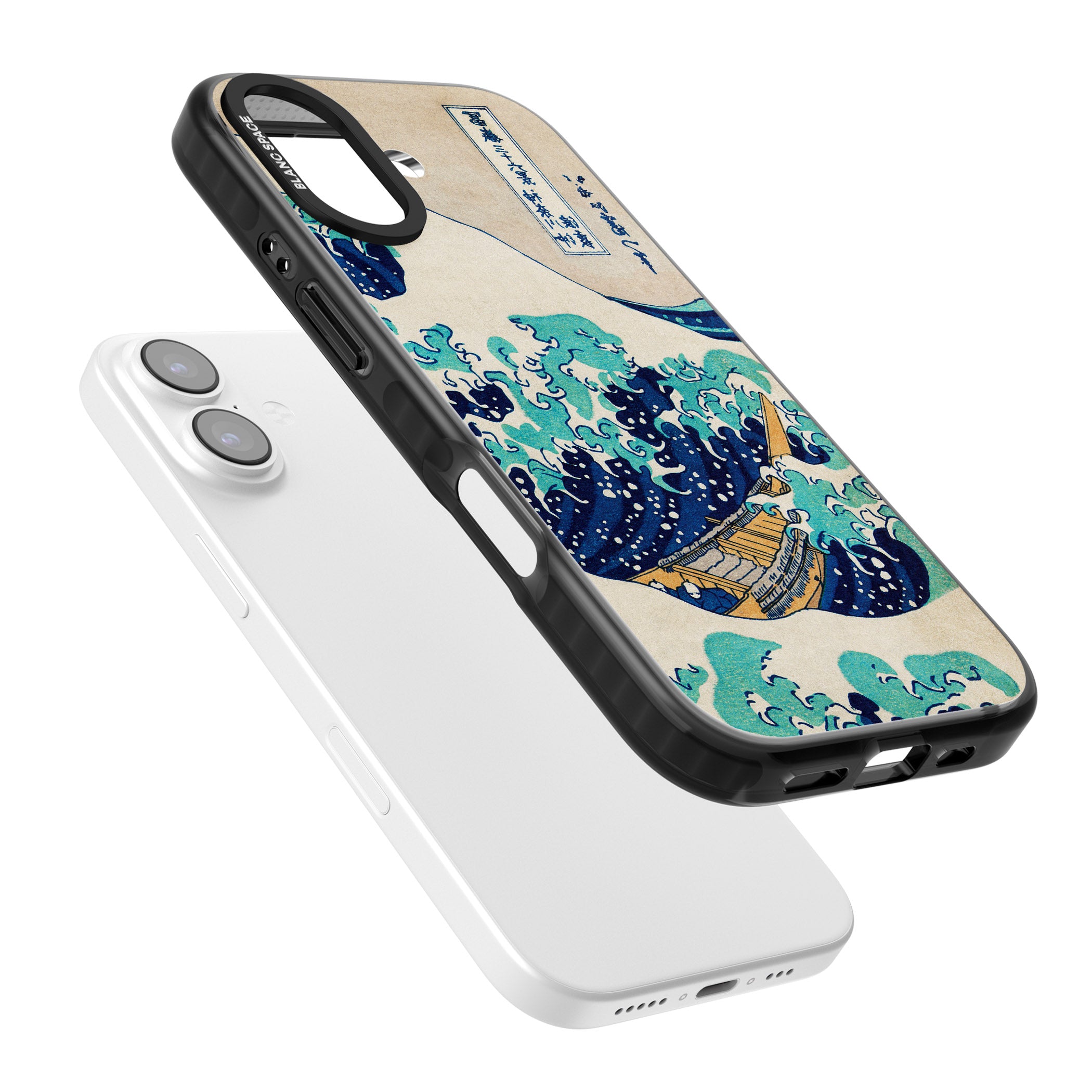 The Great Wave By Katsushika Hokusai iPhone 17 Impact Pro Black Phone Case Colours