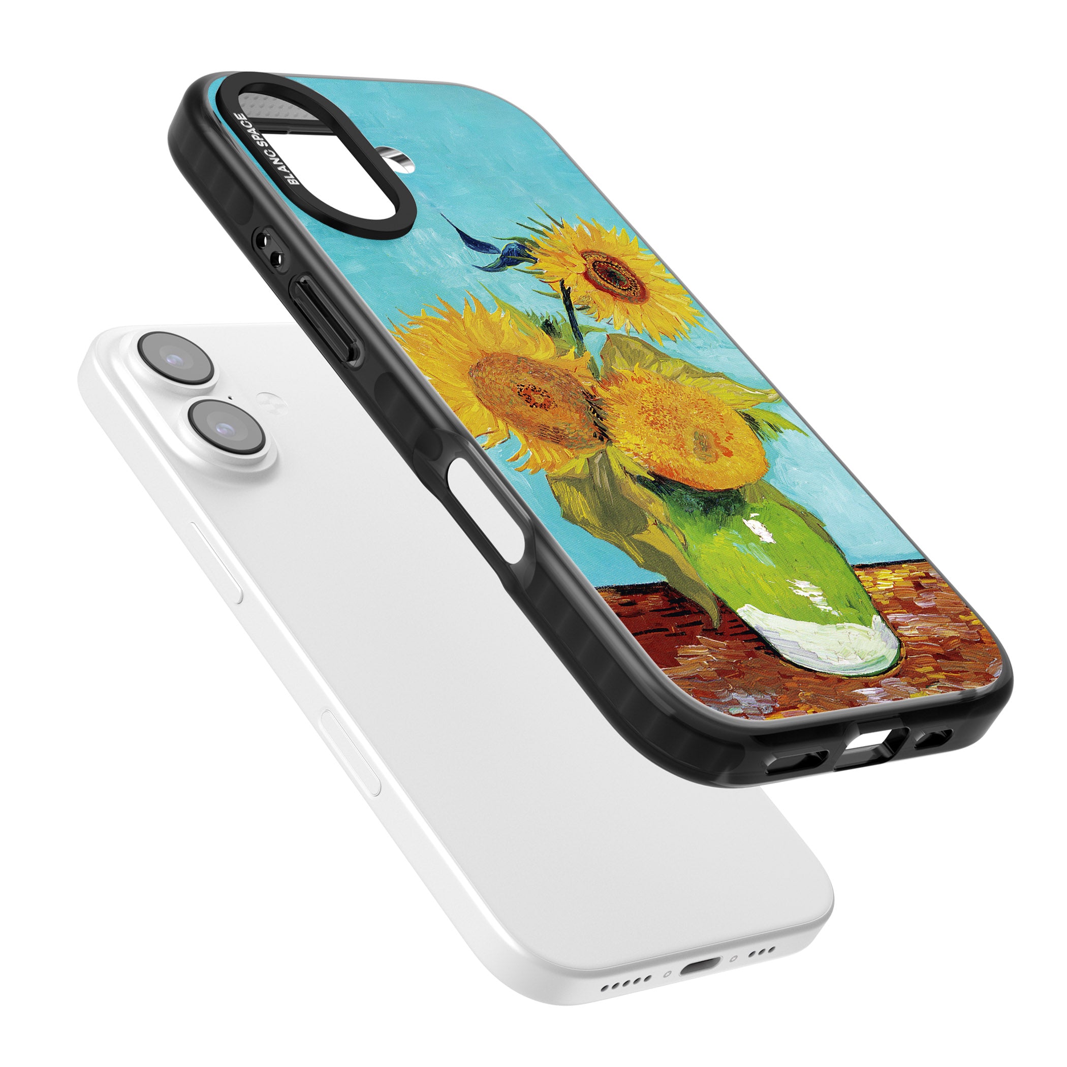 Vase With Three Sunflowers iPhone 17 Impact Pro Black Phone Case Colours