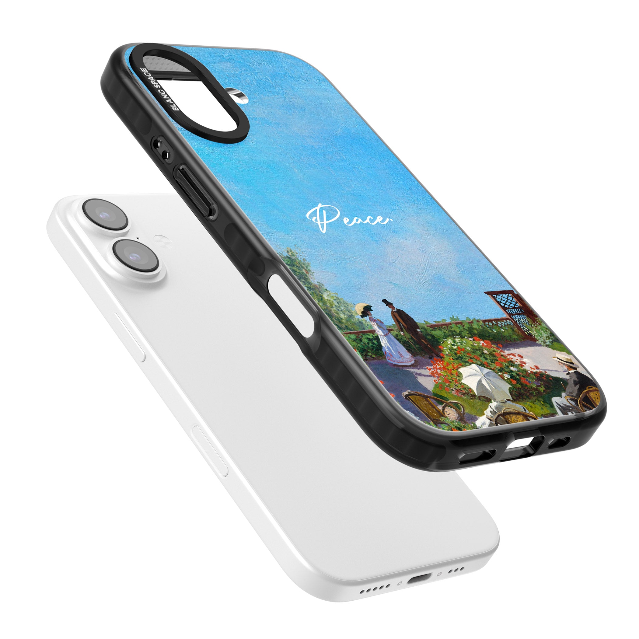 Monet Garden Terrace iPhone 17 Impact Pro Black Phone Case Colours