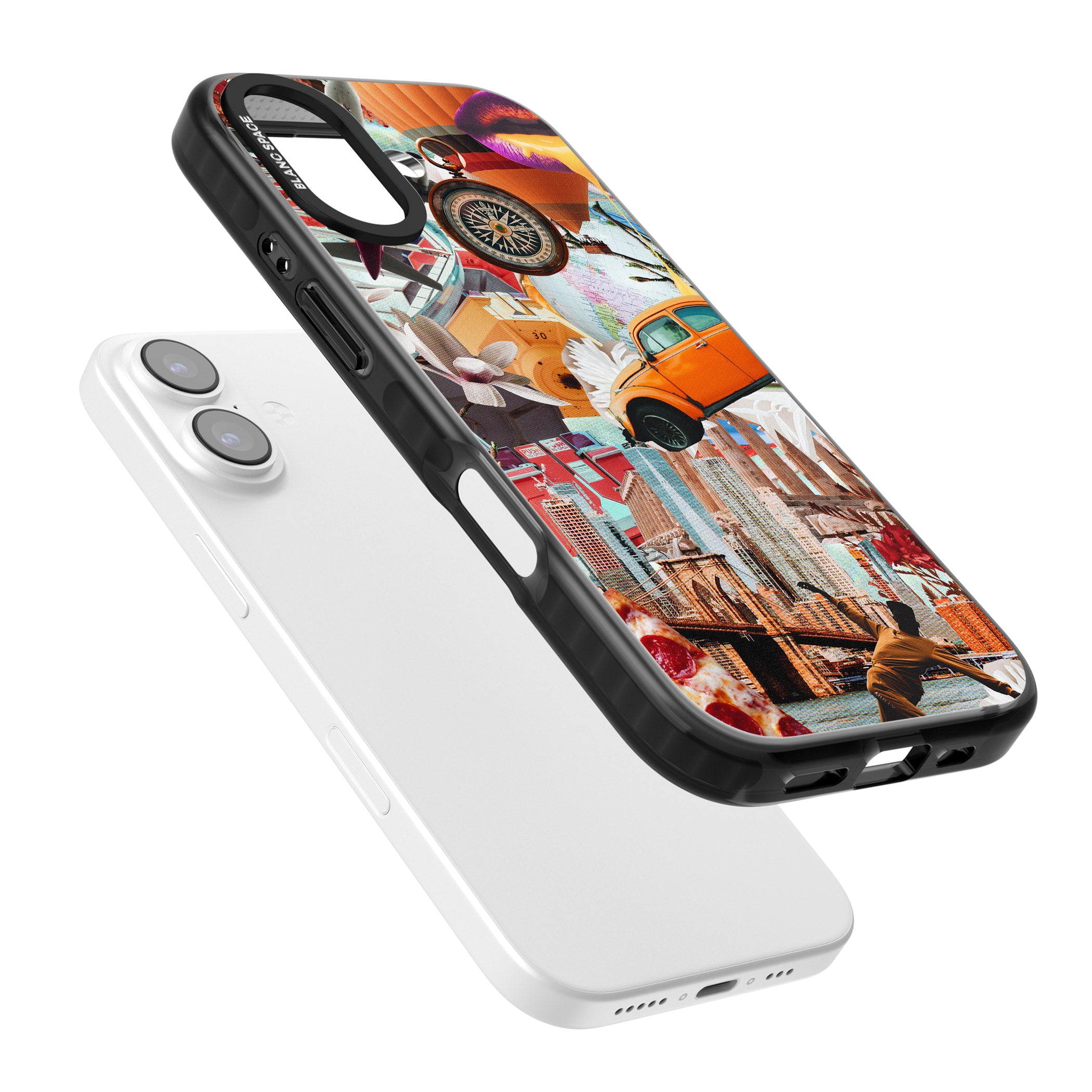 Bold New York Collage iPhone 17 Impact Pro Black Phone Case Colours