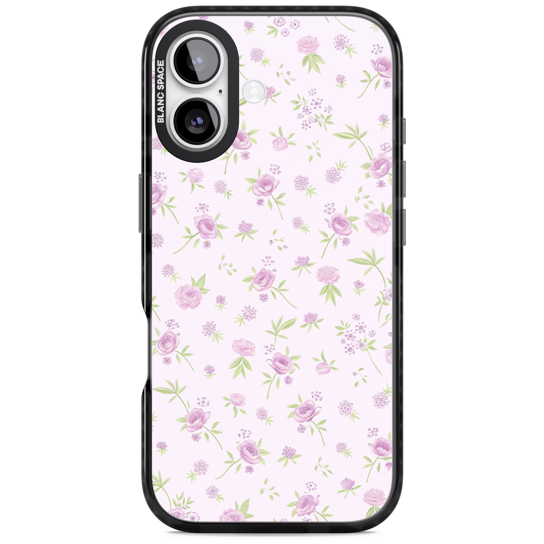 Pink Peonies iPhone 17 Impact Pro Black Phone Case