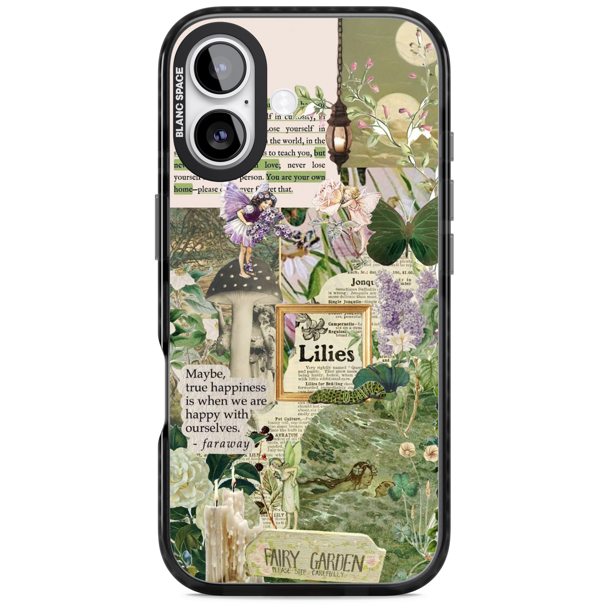 Fairy Garden iPhone 17 Impact Pro Black Phone Case