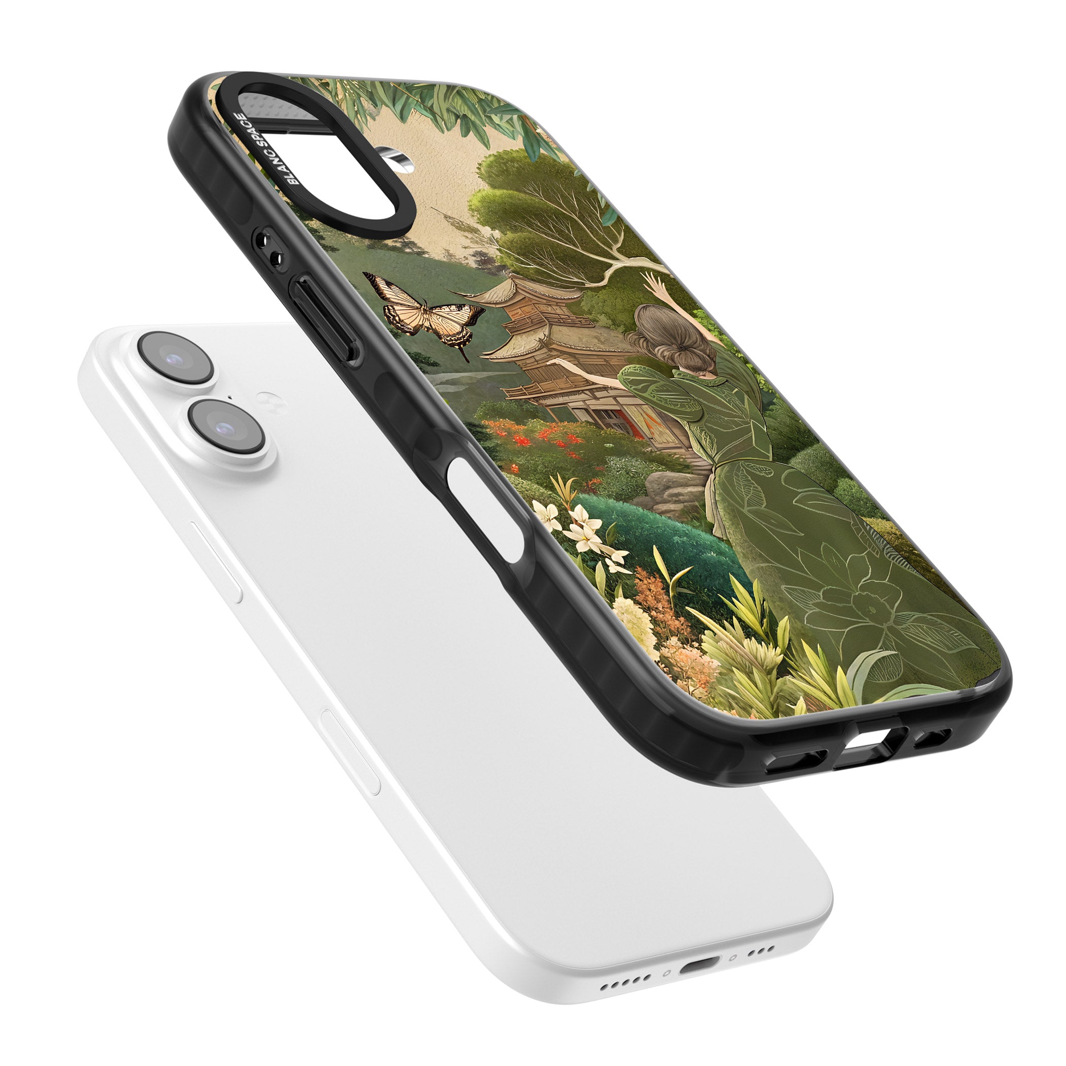 Japanese Nature iPhone 17 Impact Pro Black Phone Case Colours