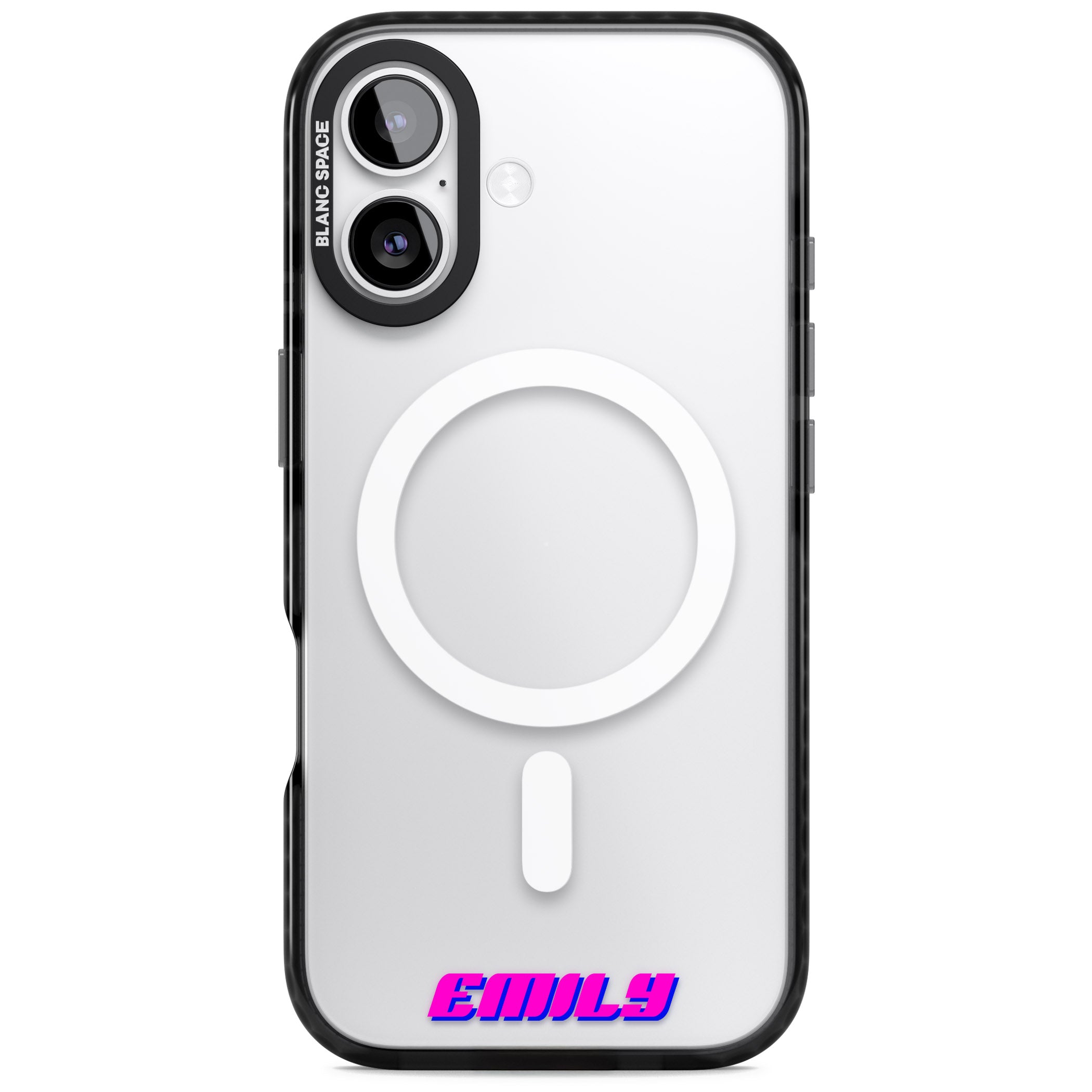 Personalised Cool Bottom Name iPhone 17 Impact Pro Black Phone Case