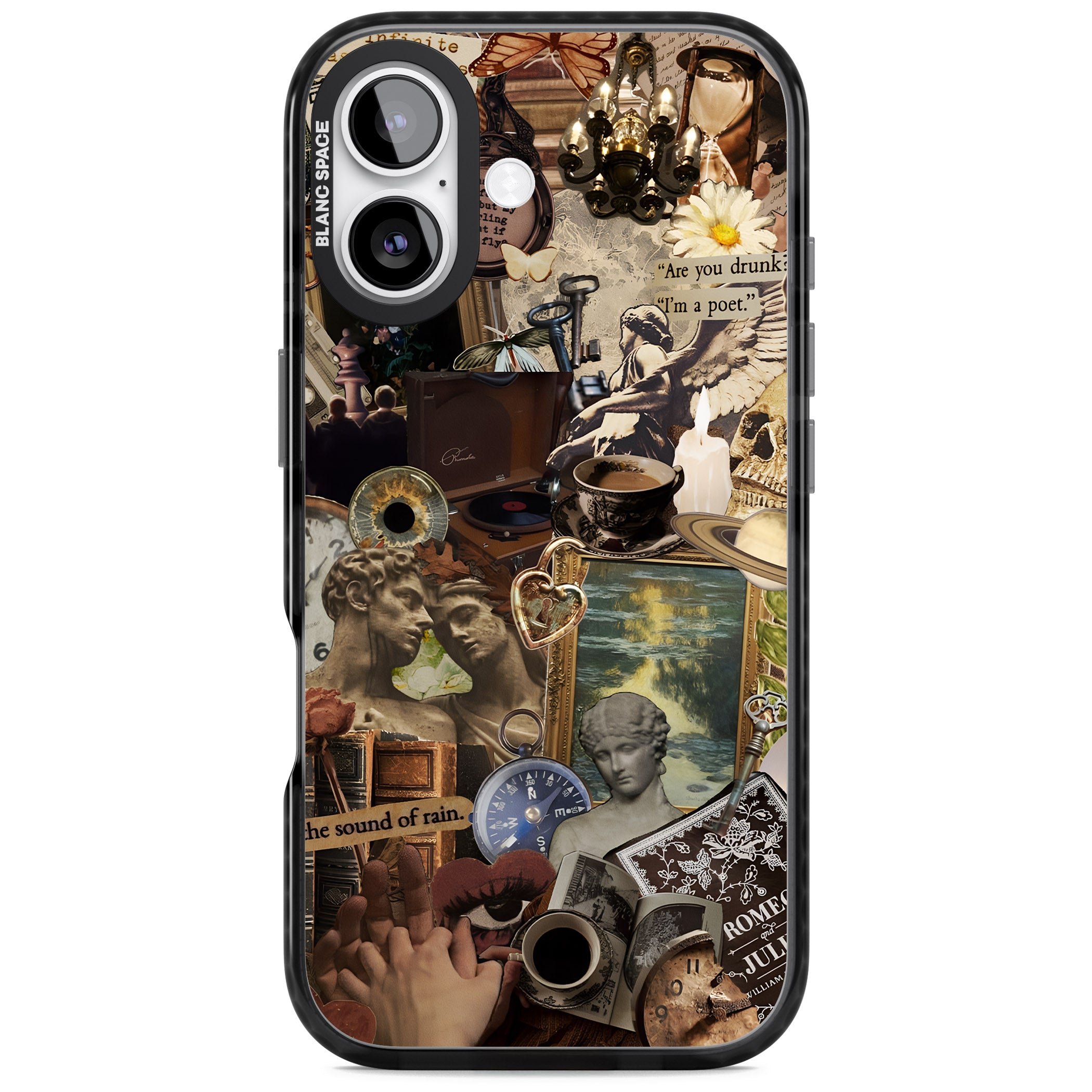Vintage Academia Collage iPhone 17 Impact Pro Black Phone Case