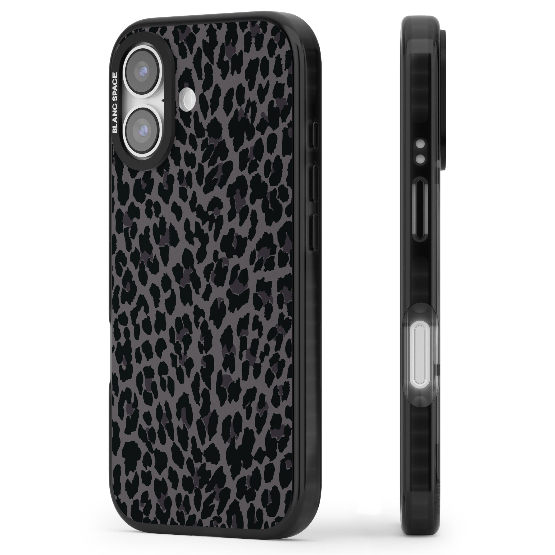 Dark Animal Print iPhone 17 Impact Pro Black Phone Case Side Profile